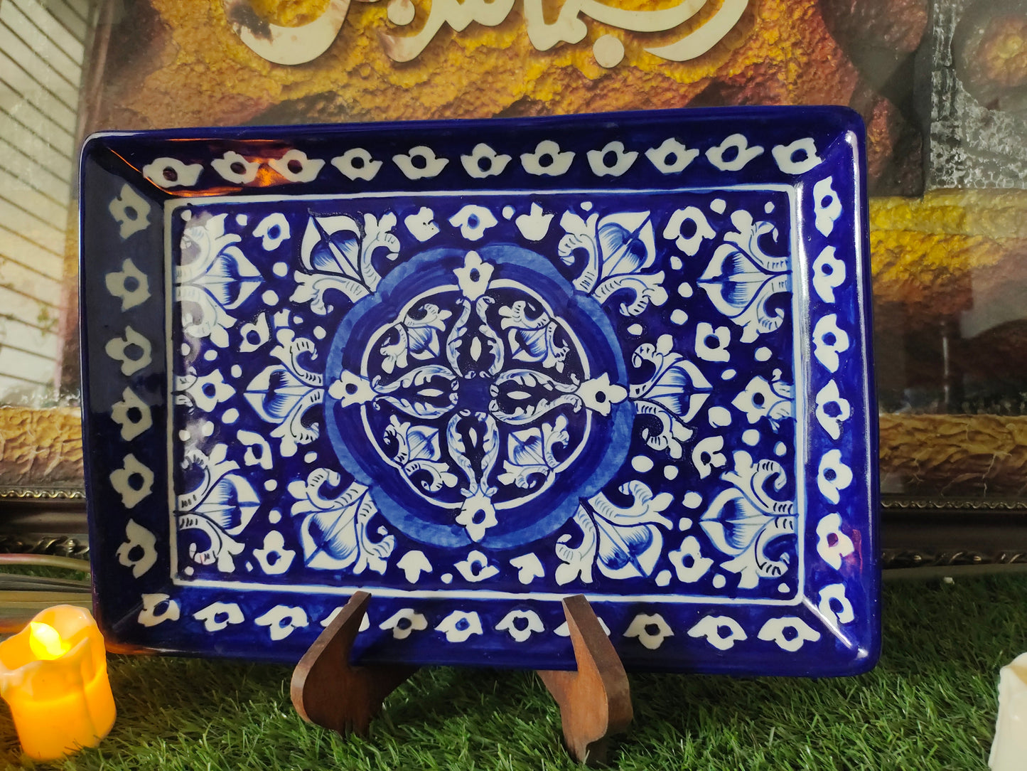 Ceramic Handmade Serving Tray |Size 13*9