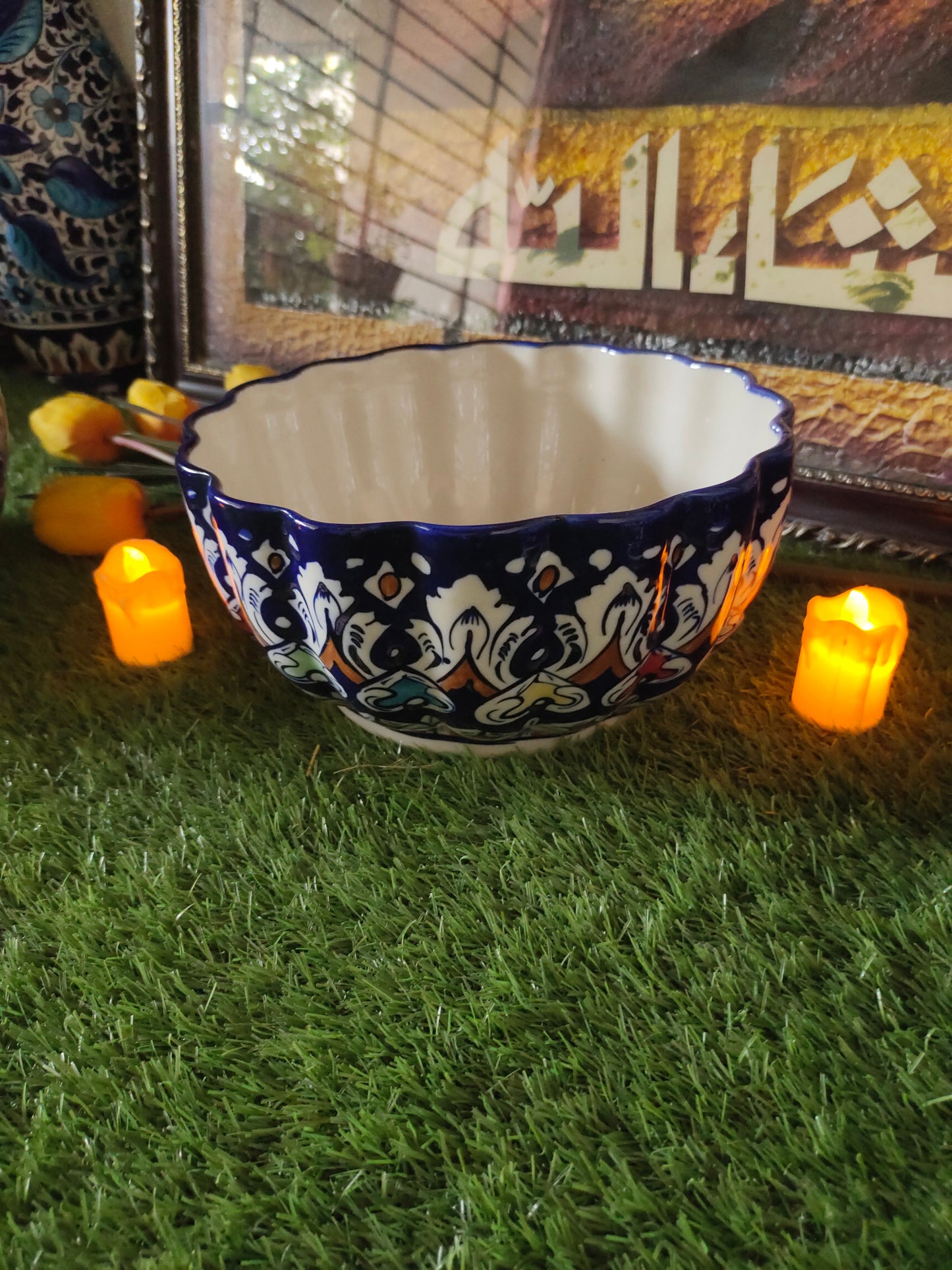 Ceramic Handmade Bowl | Size 10 inch & Deep 6 inch | Fruit Bowl
