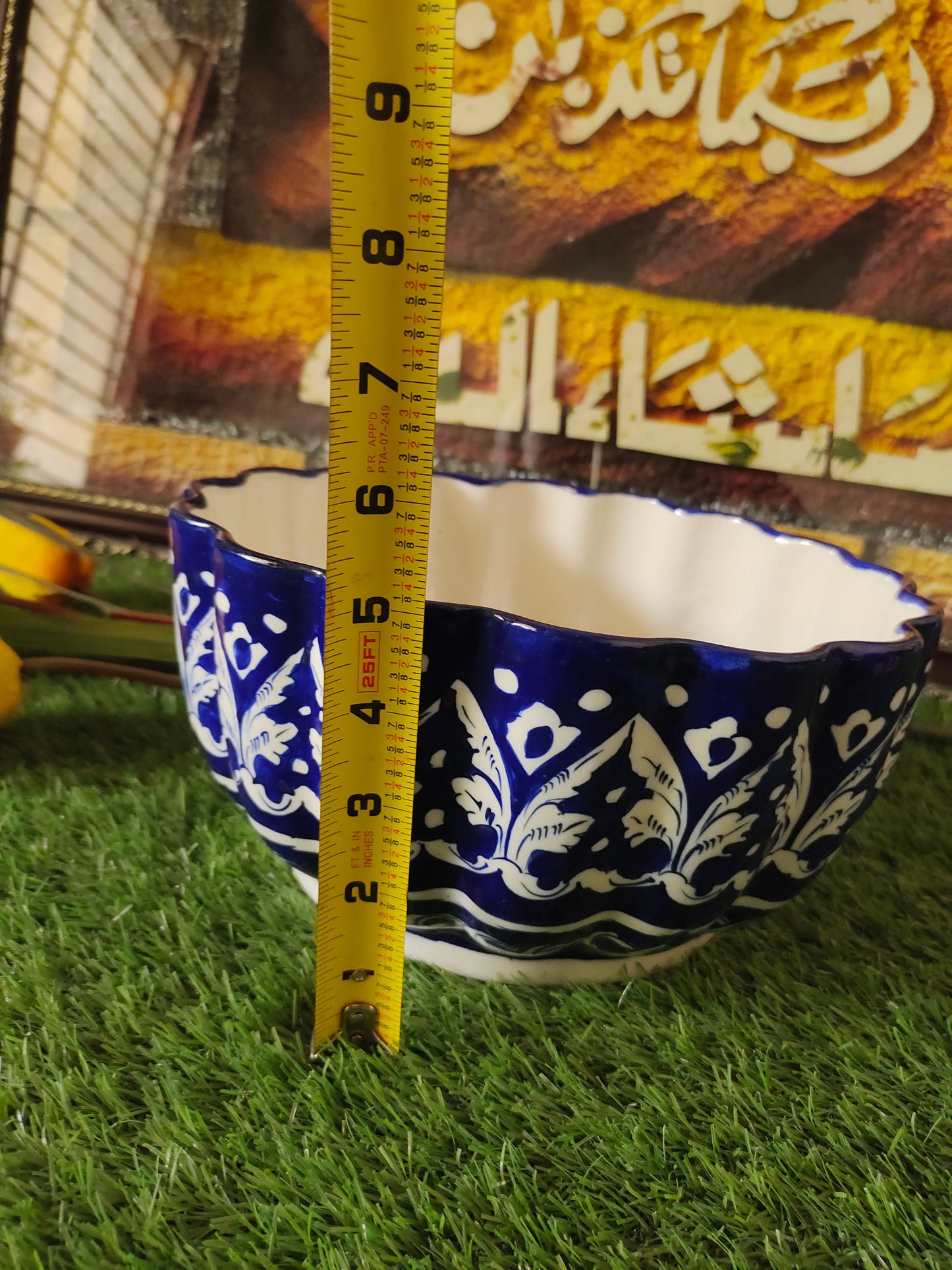 Ceramic Handmade Beautiful Serina Bowl Large size 10 inch & Deep 6 inch