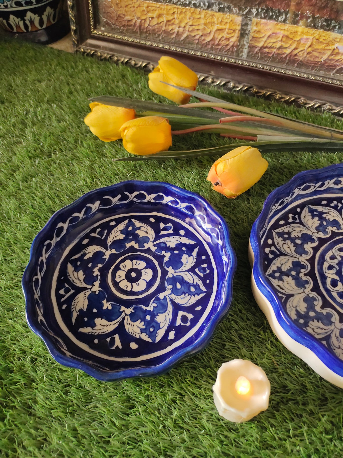 Ceramic Handmade Ghauri Apple Dish (Set of 3) | Bundle Deals