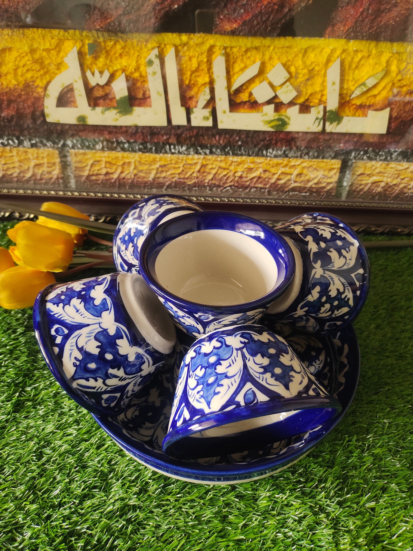 Ceramic Handmade Serving Bowls Set | Dessert Bowls Set | Soup Set | Qty 7 Pcs