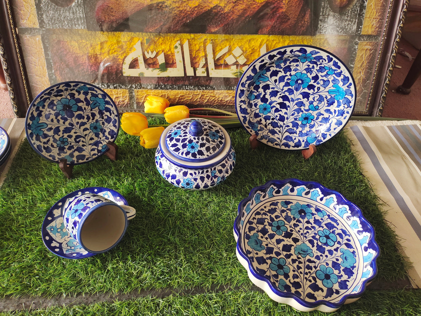 Ceramic Handmade Breakfast set | Nashta Set for Single Person Serving