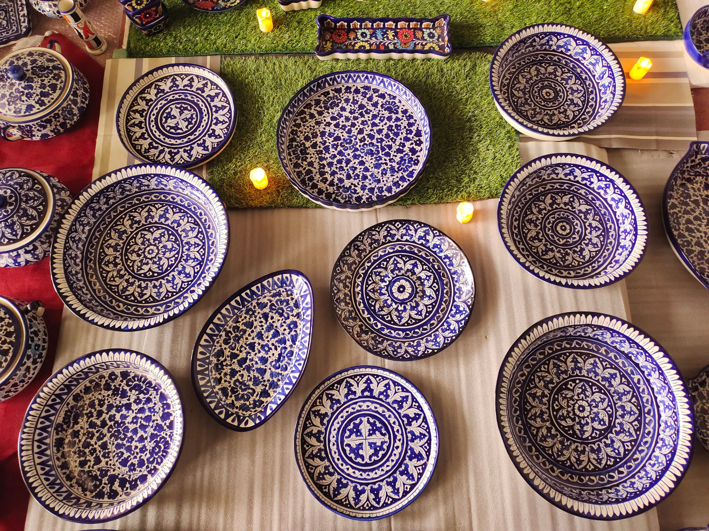Ceramic Handmade Fruit Bowls | Large Platters | Size 15 inch | Deep 3.5 inch