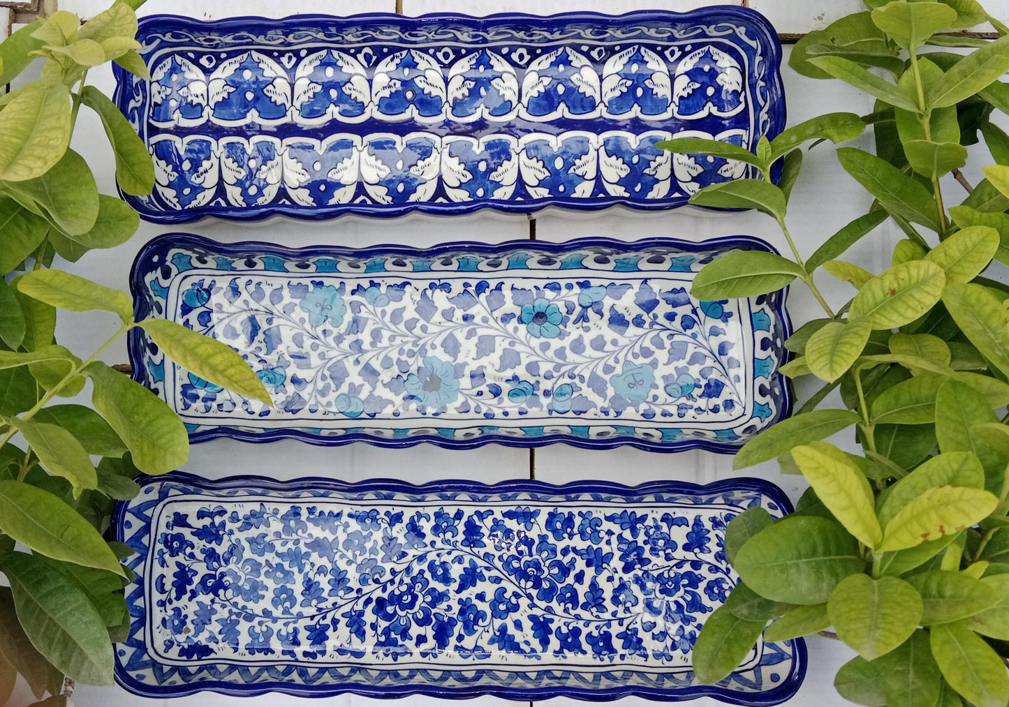 Ceramic Handmade Kabab Dish platter | Size 15 inch