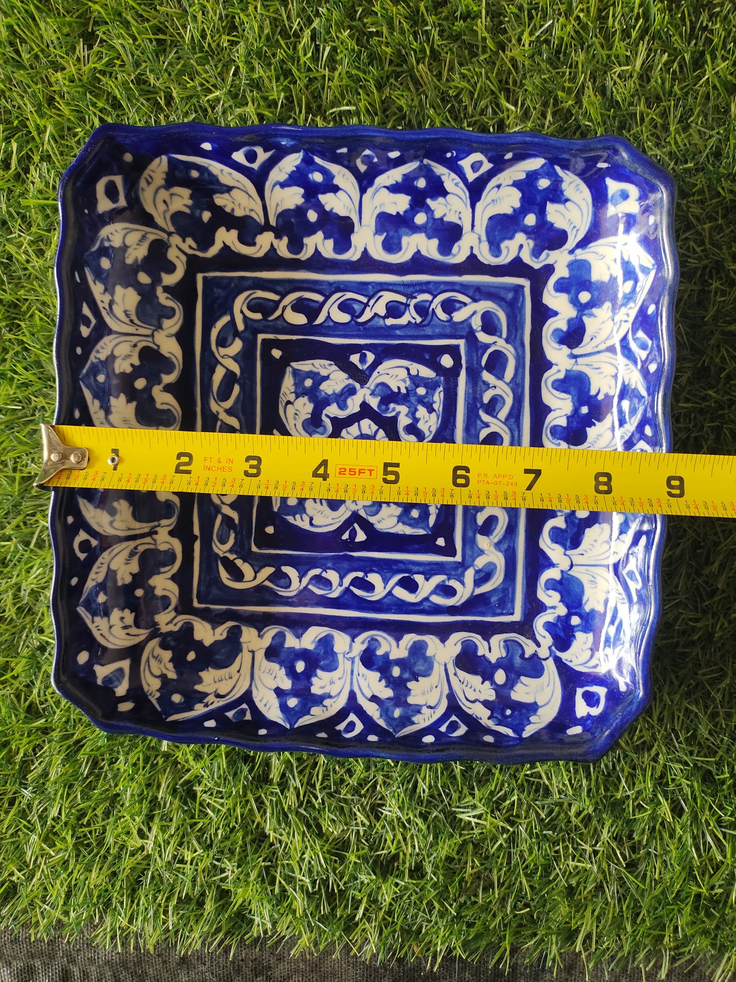Ceramic Handmade Square Dish Platters | Size 9 inch