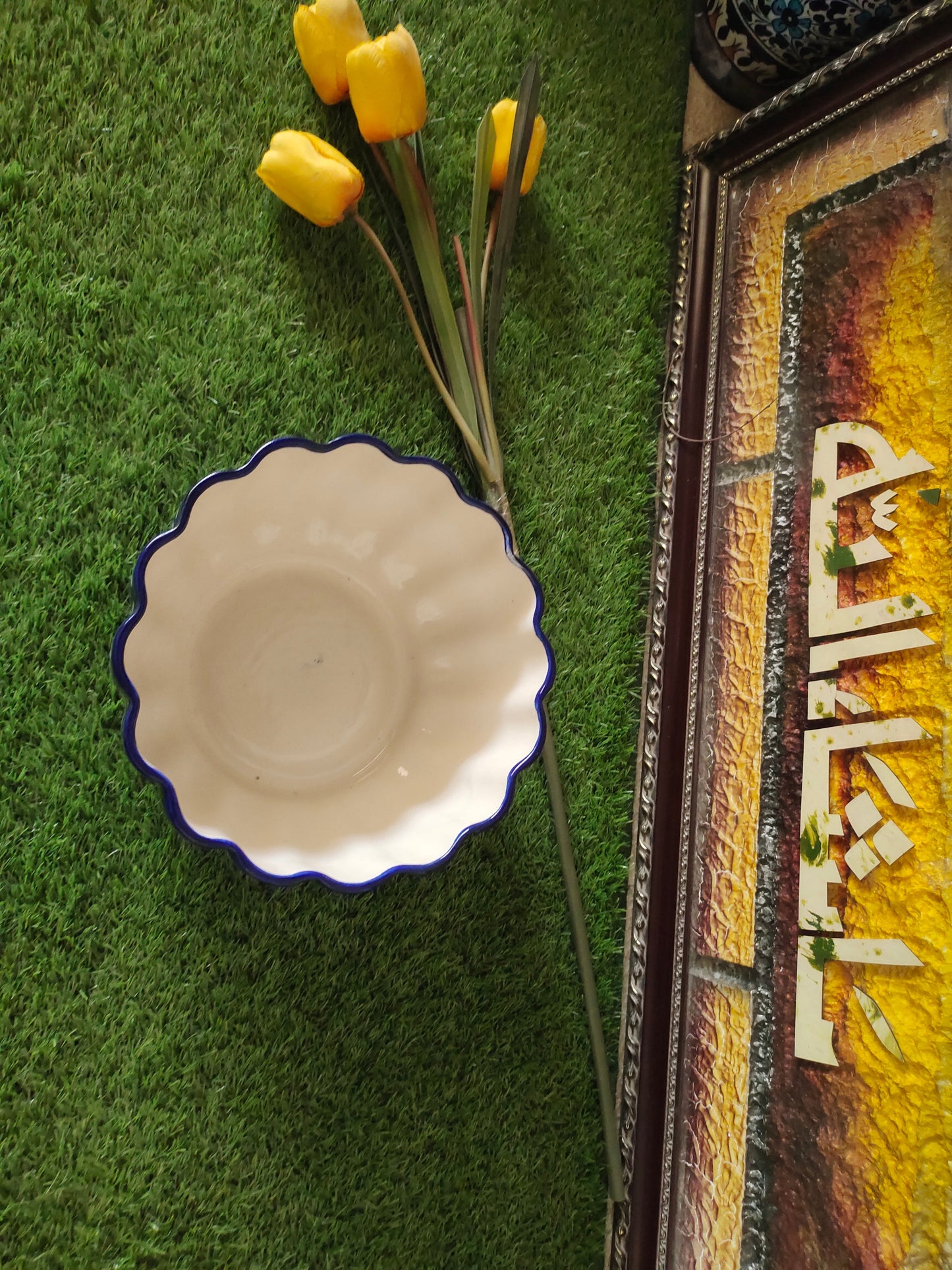 Ceramic Handmade Beautiful Serina Bowl Large size 10 inch & Deep 6 inch