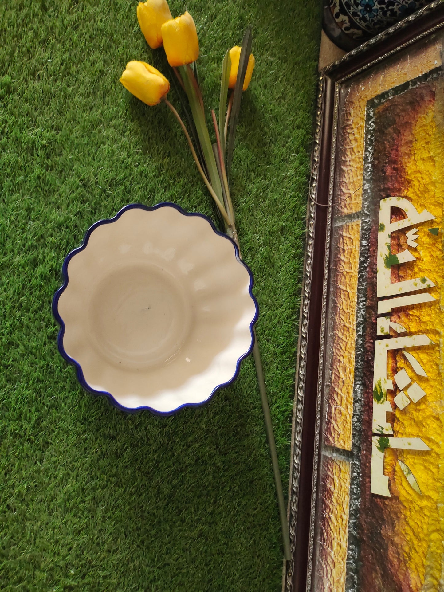 Ceramic Handmade Beautiful Serina Bowl Large size 10 inch & Deep 6 inch