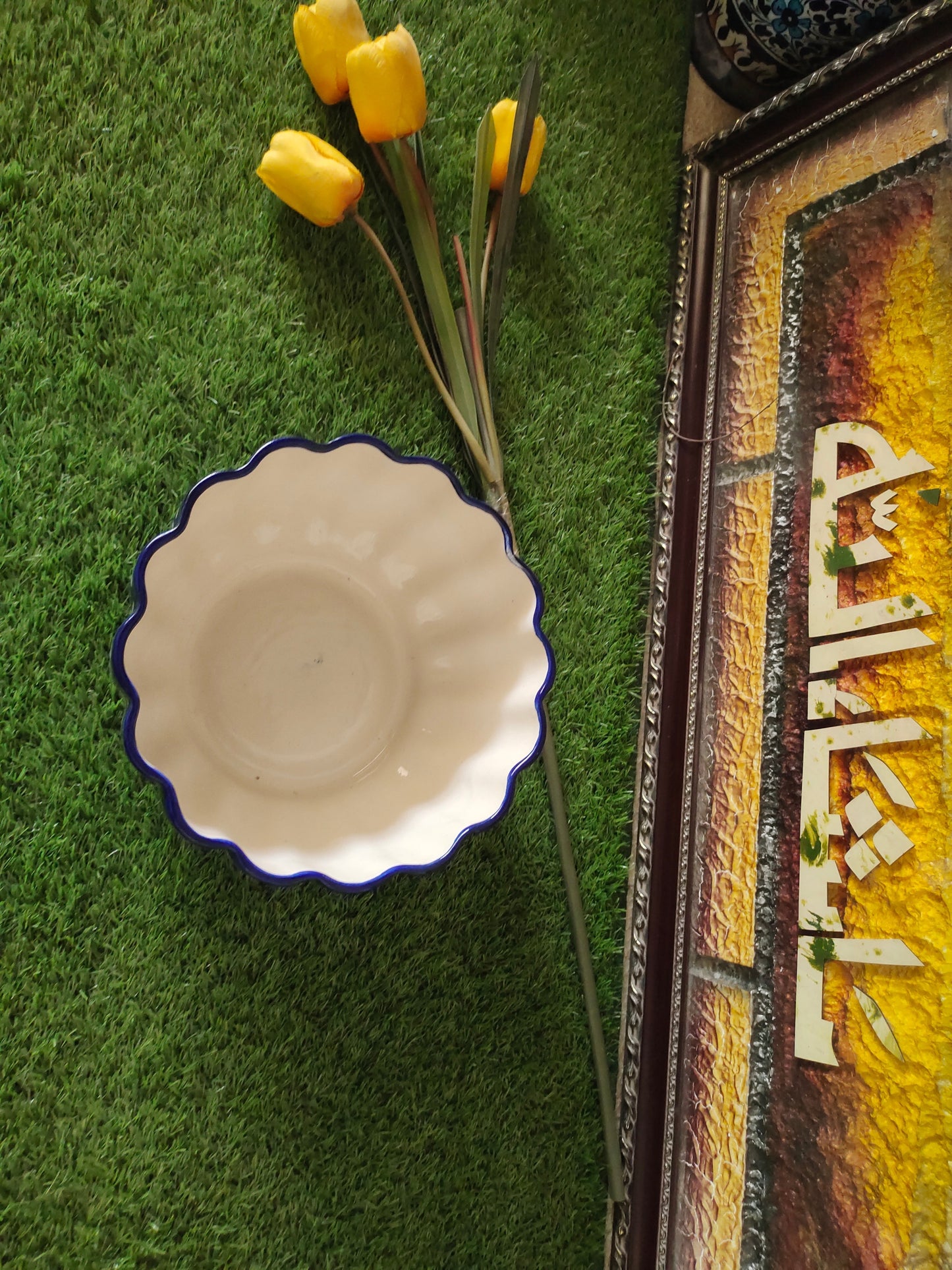 Ceramic Handmade Beautiful Serina Bowl Large size 10 inch & Deep 6 inch