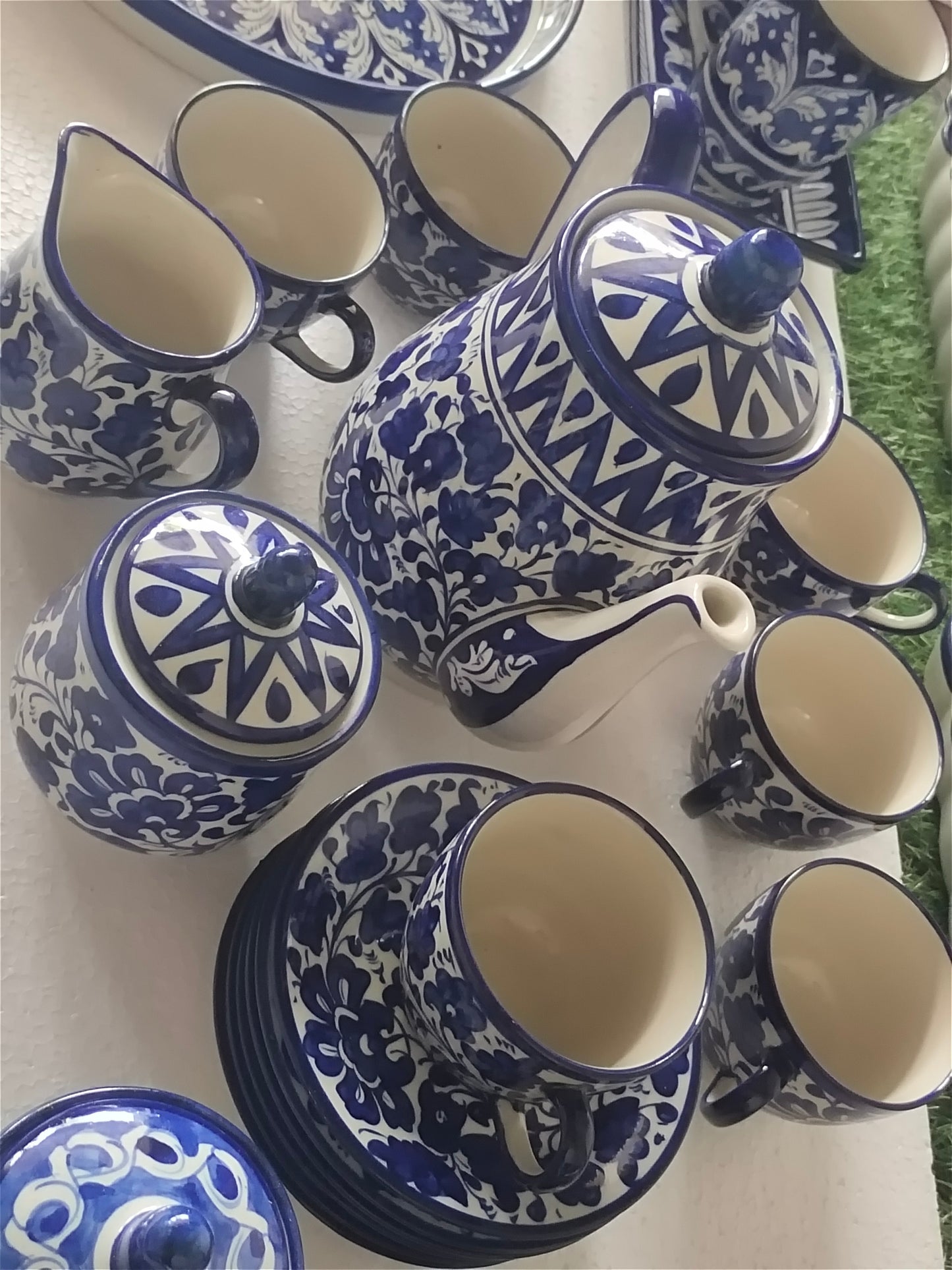 Ceramic Handmade Tea Set | 15 Pcs | Serena Design