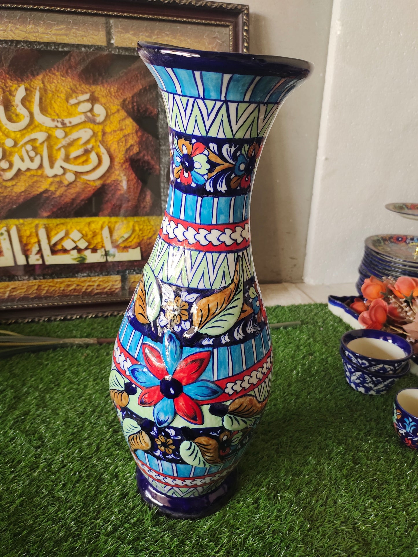 Ceramic Handmade Floor Vase | Height 20 inch