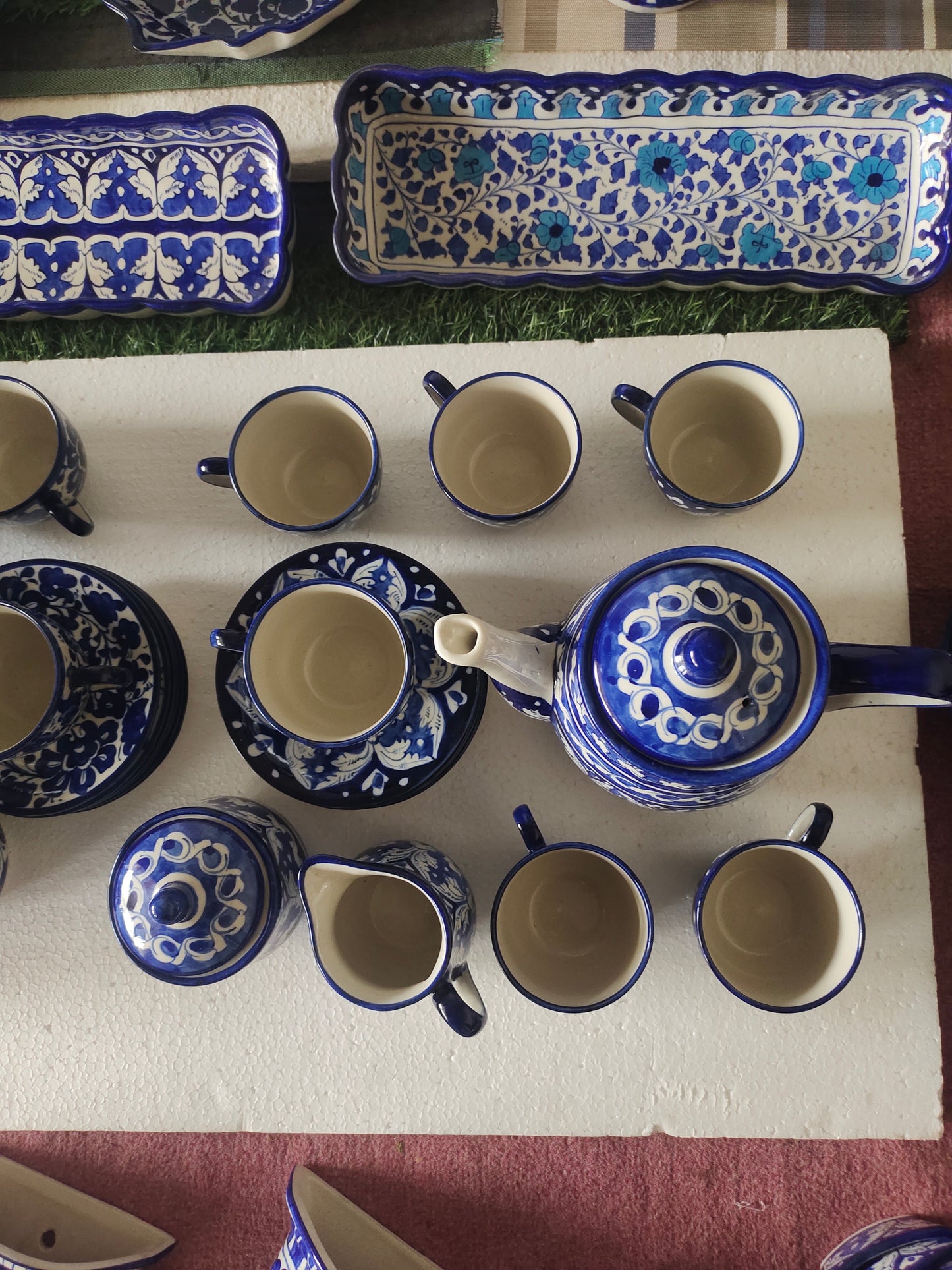 Handmade Ceramic Tea Set | Quantity 15 pcs | Ghauri Design