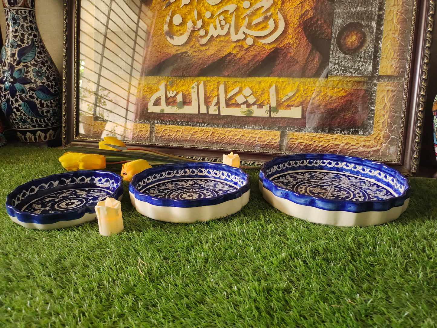 Ceramic Handmade Ghauri Apple Dish (Set of 3) | Bundle Deals