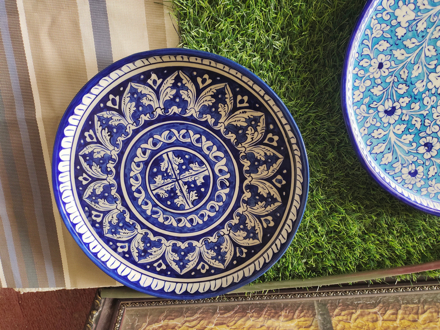 Ceramic Handmade Pizza Dish Platter Size 12 inch