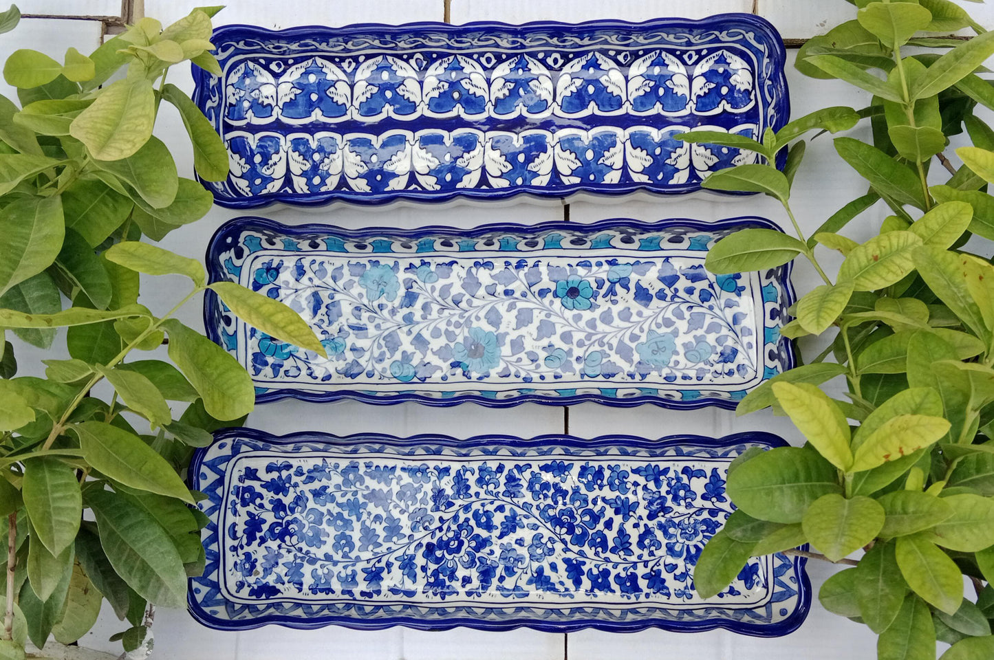 Ceramic Handmade Kabab Dish platter | Size 15 inch