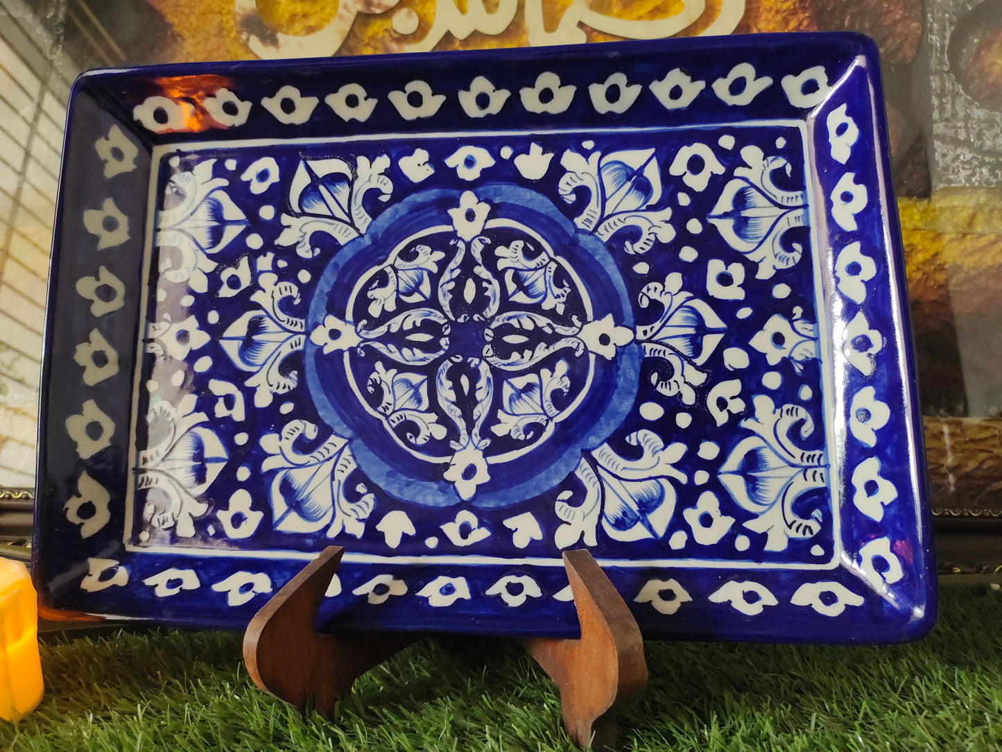 Ceramic Handmade Serving Tray |Size 13*9