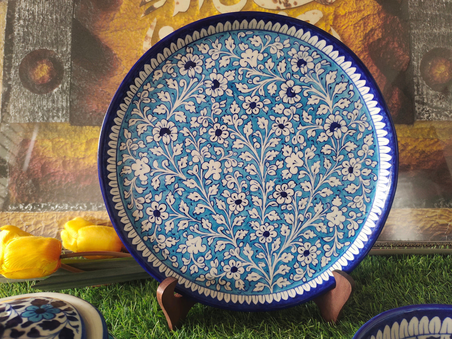 Ceramic Handmade Pizza Dish Platter | Size 12 inch