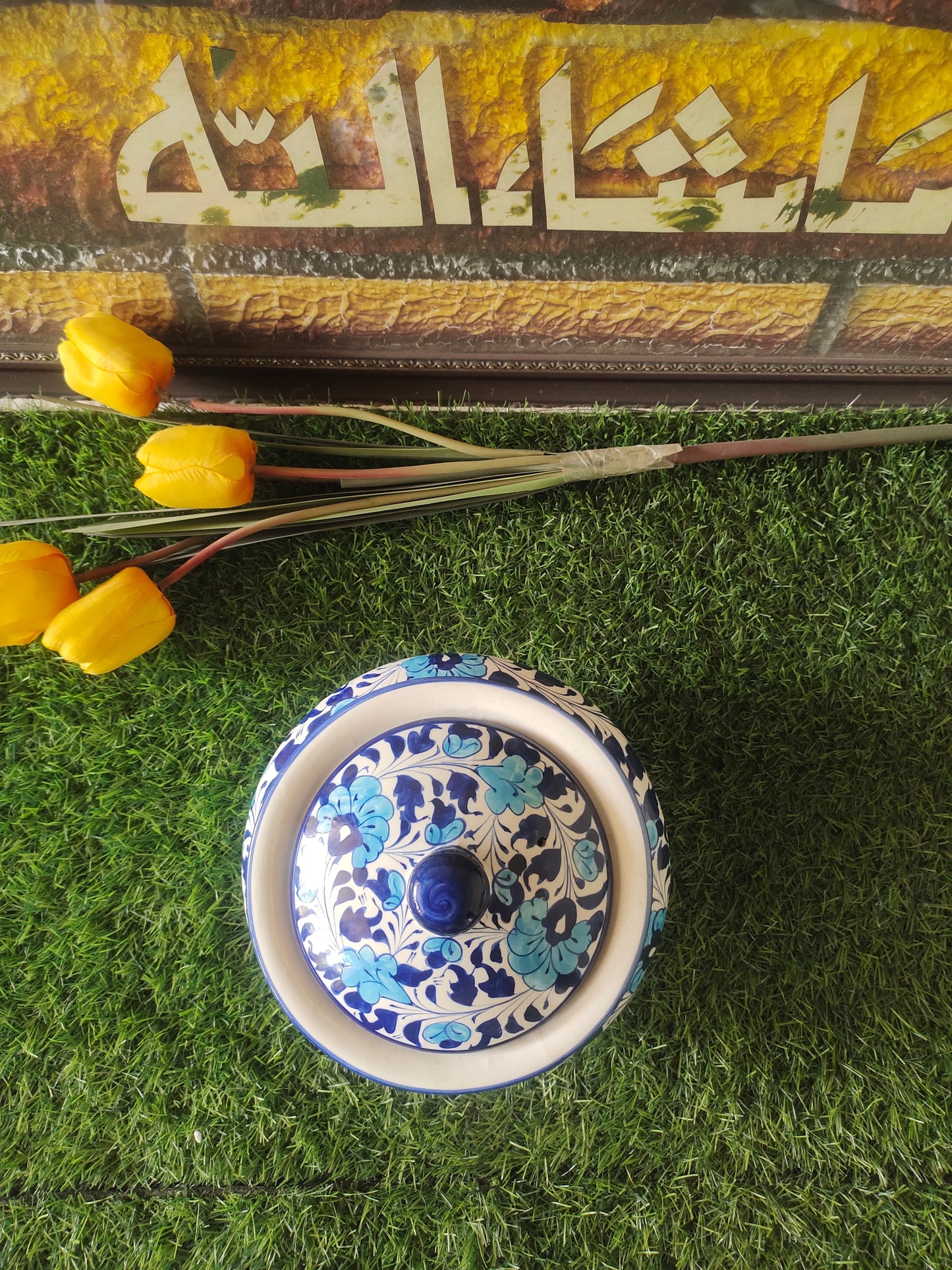 Ceramic Handmade Blue Pottery Handmade Ceramic Handi | Multani Design
