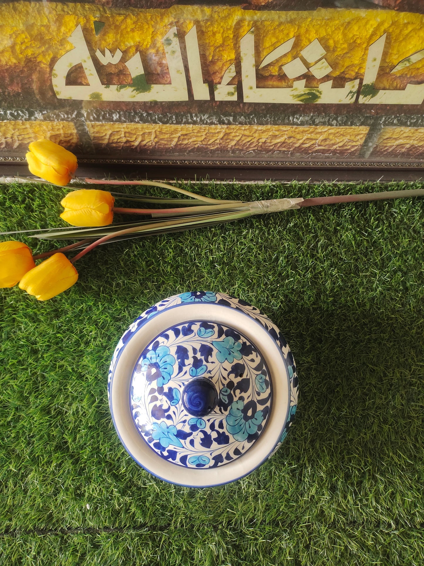 Ceramic Handmade Blue Pottery Handmade Ceramic Handi | Multani Design
