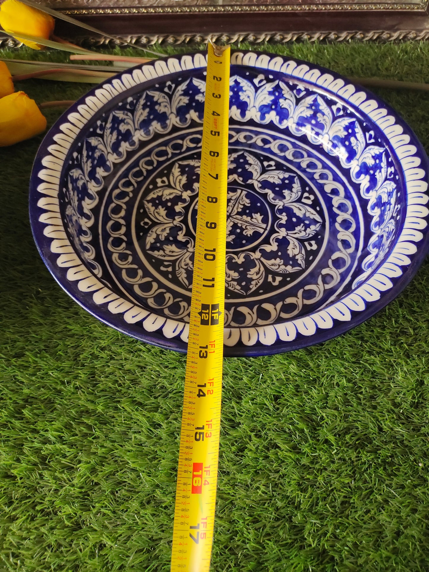 Ceramic Handmade Fruit Bowl | Size 13 inch and Deep 3 inch size
