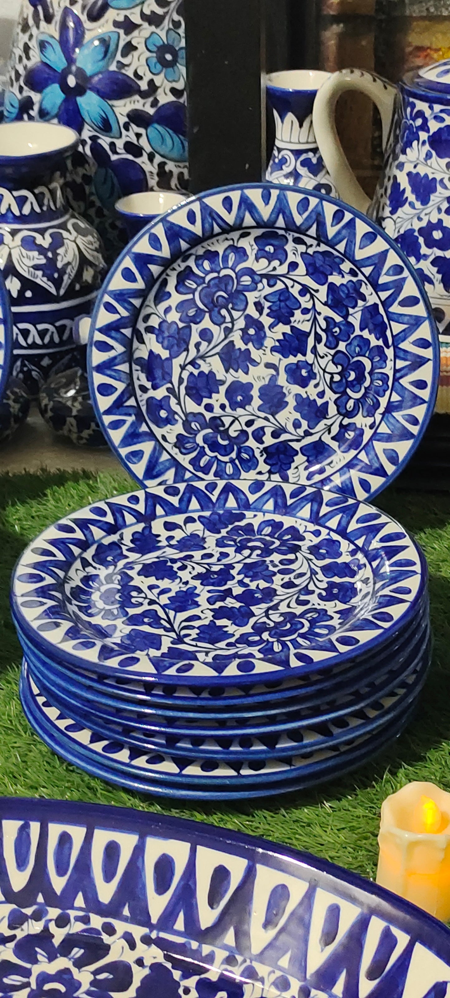 Ceramic Handmade Dinner Plate | Rice Plate | Size 10 inch | Serena Design
