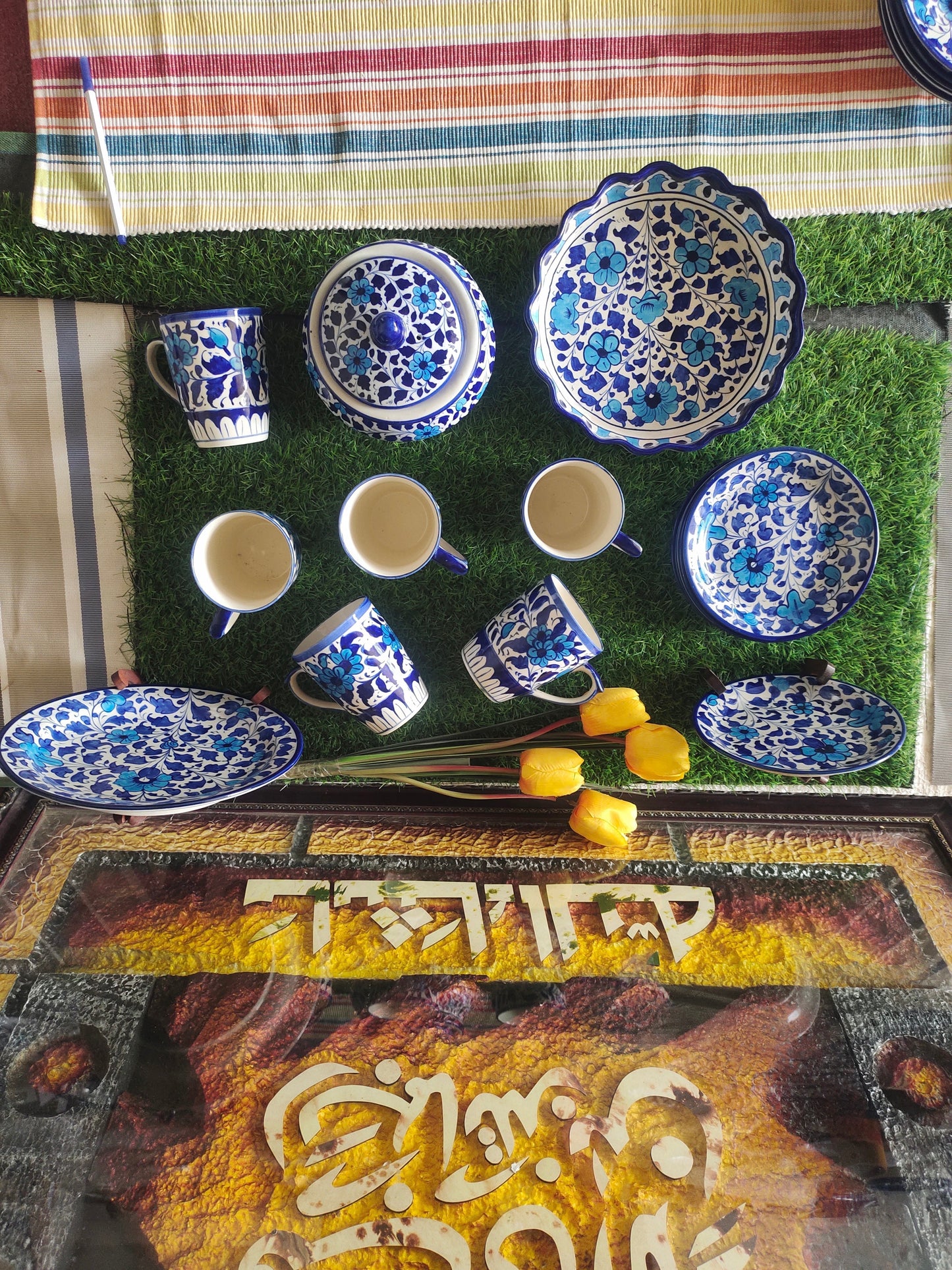 Ceramic Handmade Breakfast Set | Nashta Set | Multani Design