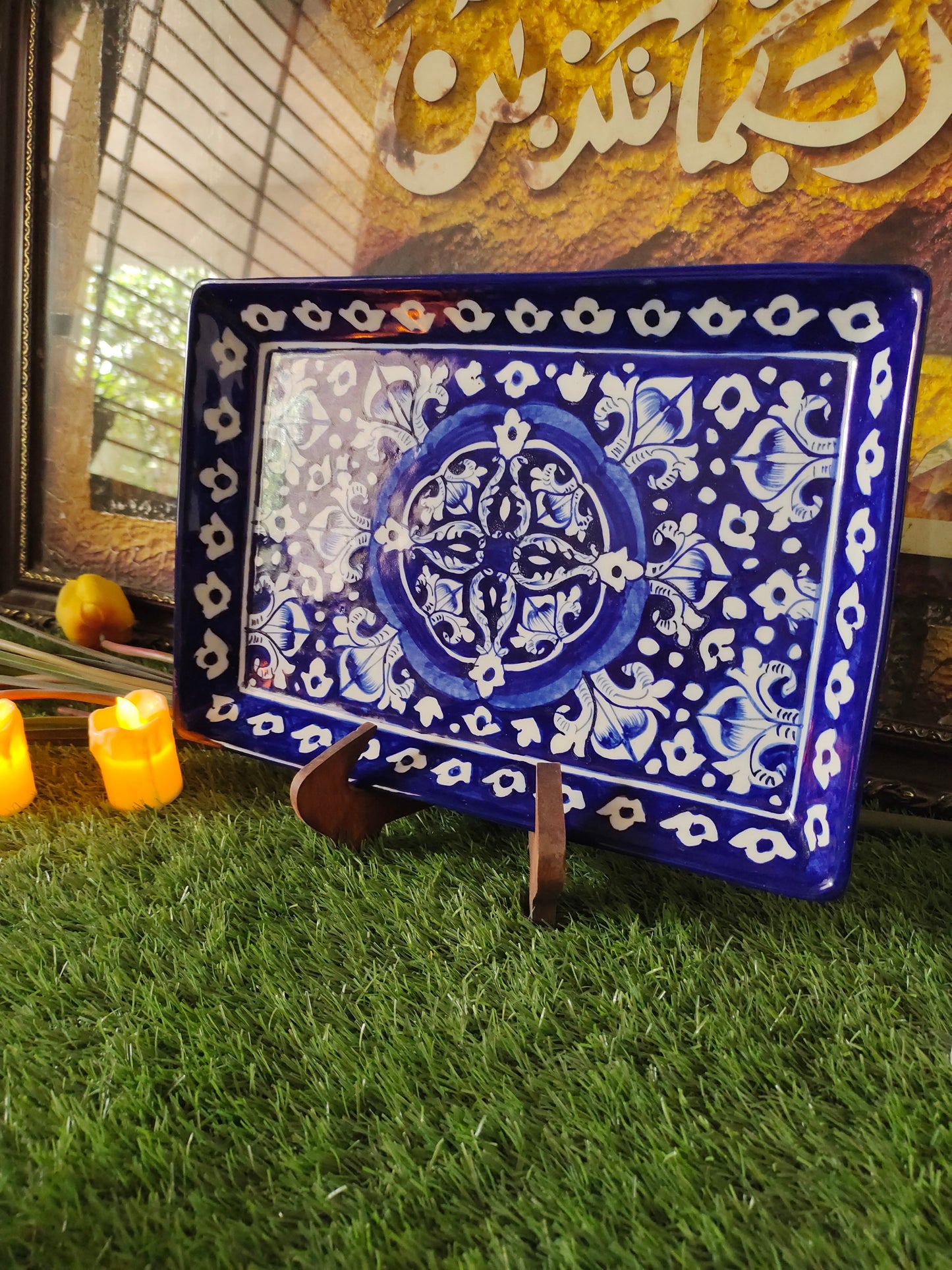 Ceramic Handmade Serving Tray |Size 13*9