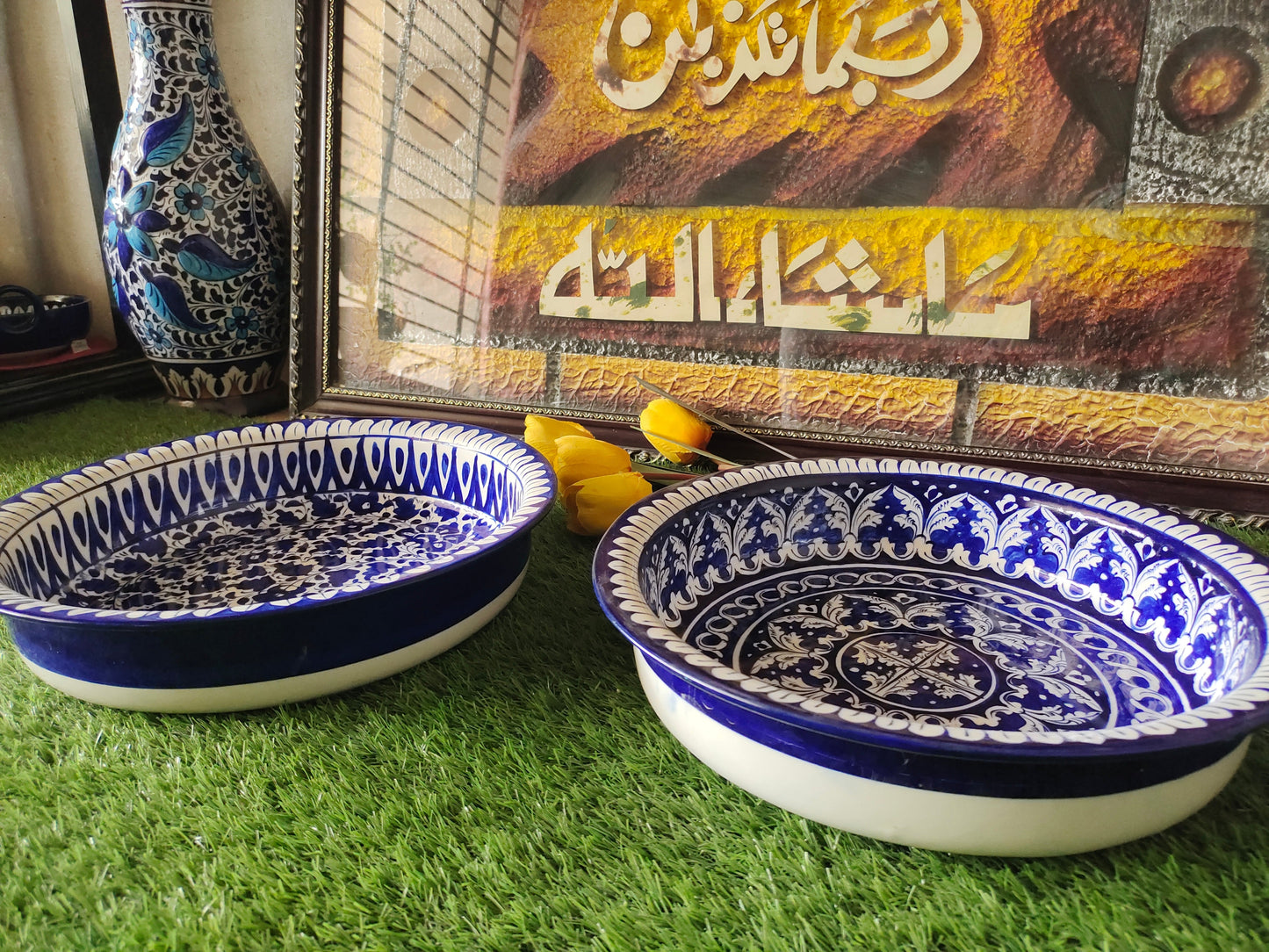 Ceramic Handmade Fruit Bowl | Size 13 inch and Deep 3 inch size