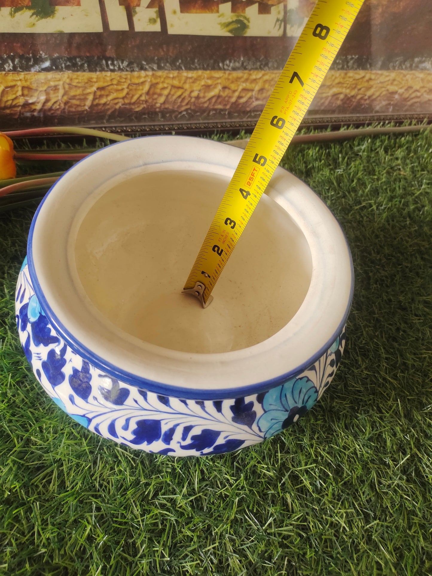 Ceramic Handmade Blue Pottery Handmade Ceramic Handi | Multani Design
