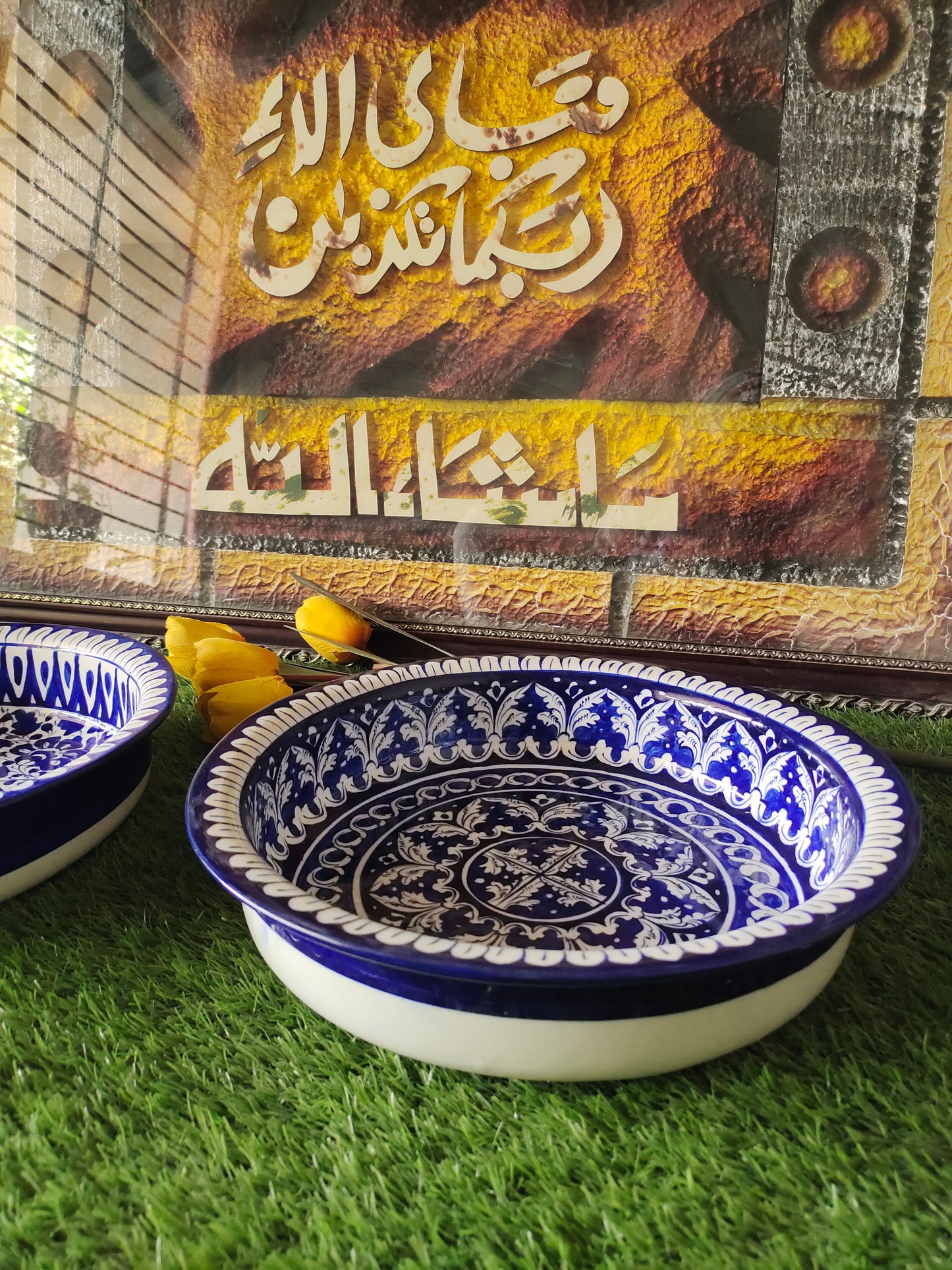 Ceramic Handmade Fruit Bowl | Size 13 inch and Deep 3 inch size
