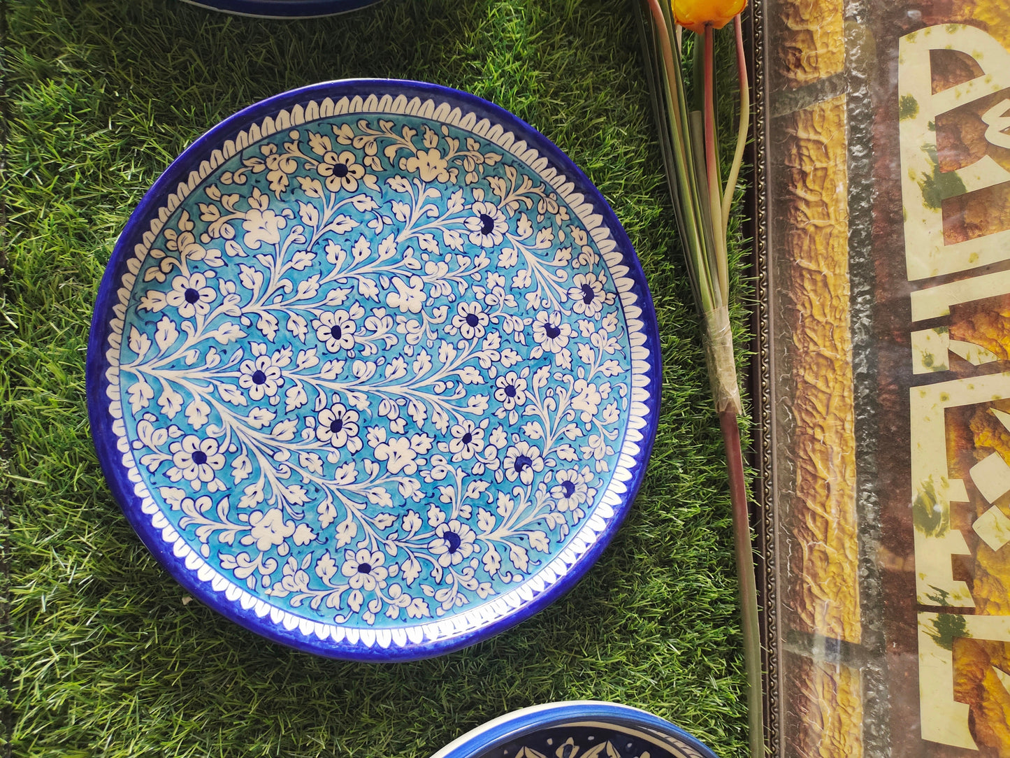 Ceramic Handmade Pizza Dish Platter Size 12 inch