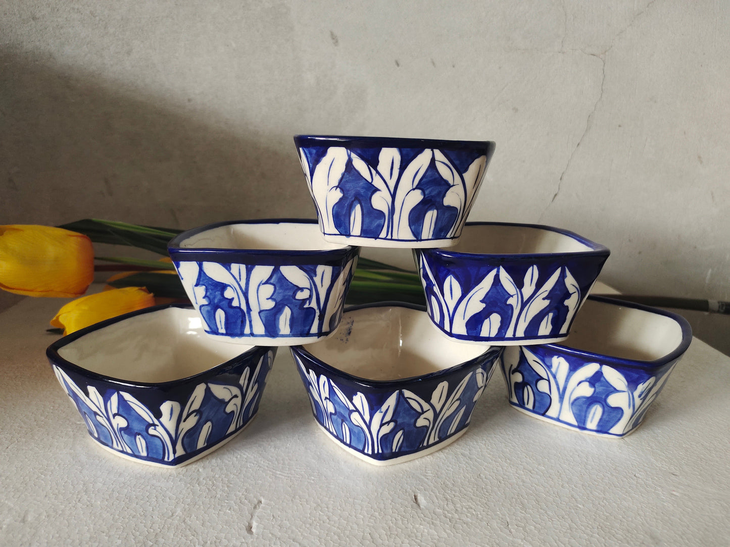 Ceramic Handmade Sweet Bowls set (6 pcs)
