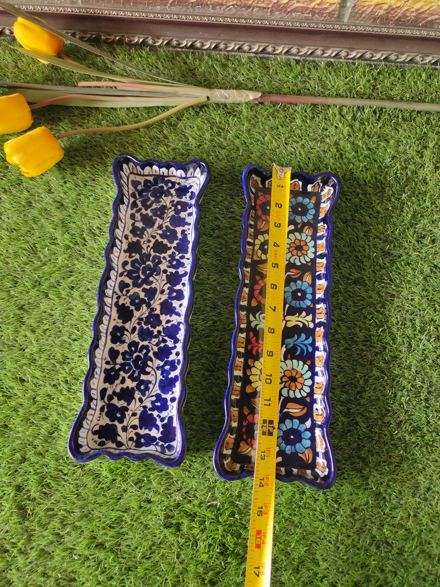 Ceramic Handmade Kabab Dish | Size 14 inch