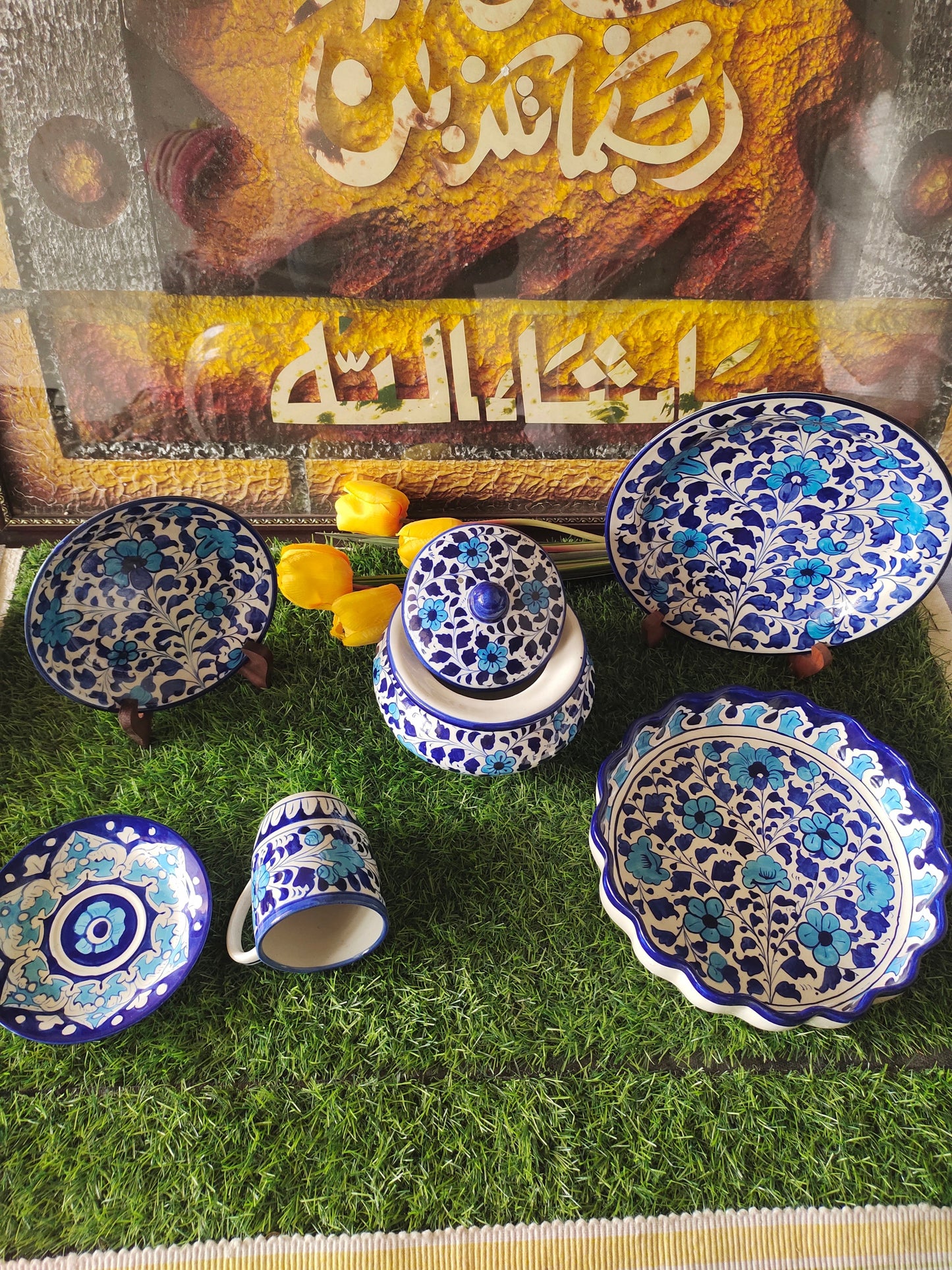 Ceramic Handmade Breakfast set | Nashta Set for Single Person Serving