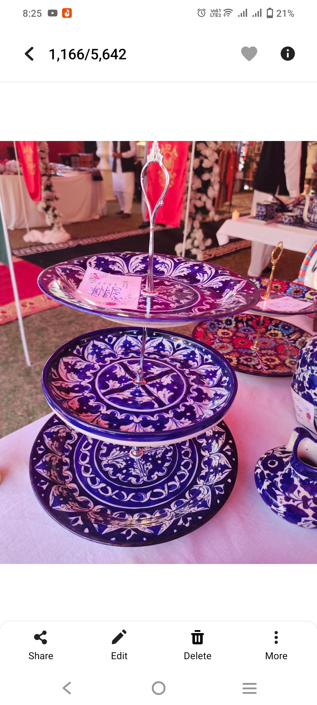 Ceramic Handmade Dinner Set | 10 Men Set | 40 Pcs | Ghauri Design