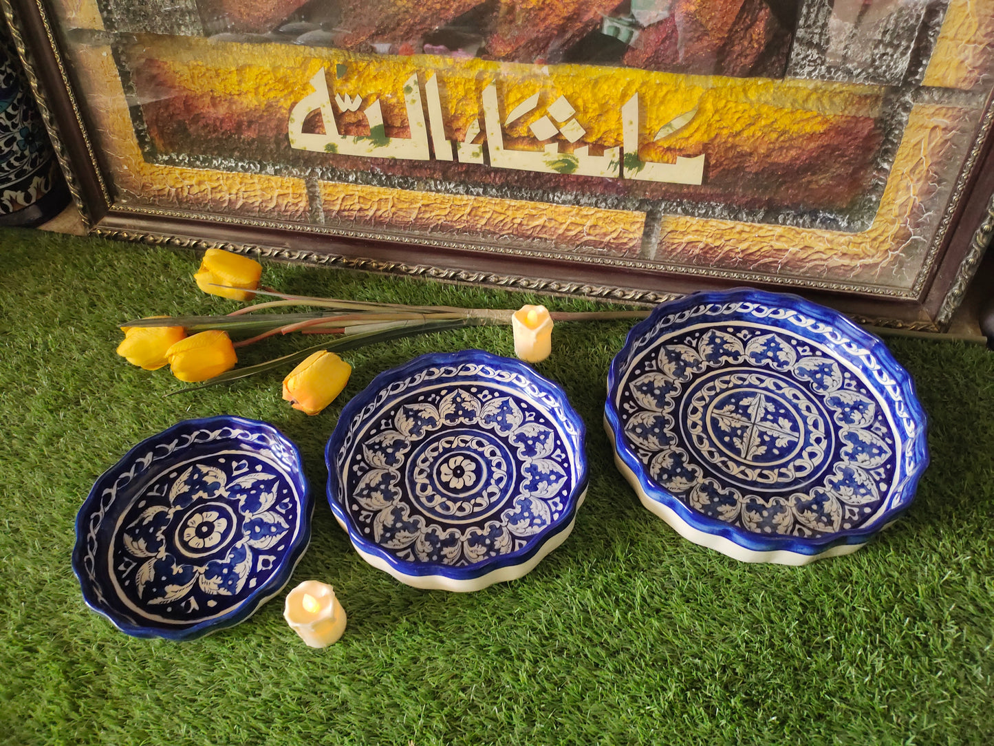 Ceramic Handmade Ghauri Apple Dish (Set of 3) | Bundle Deals