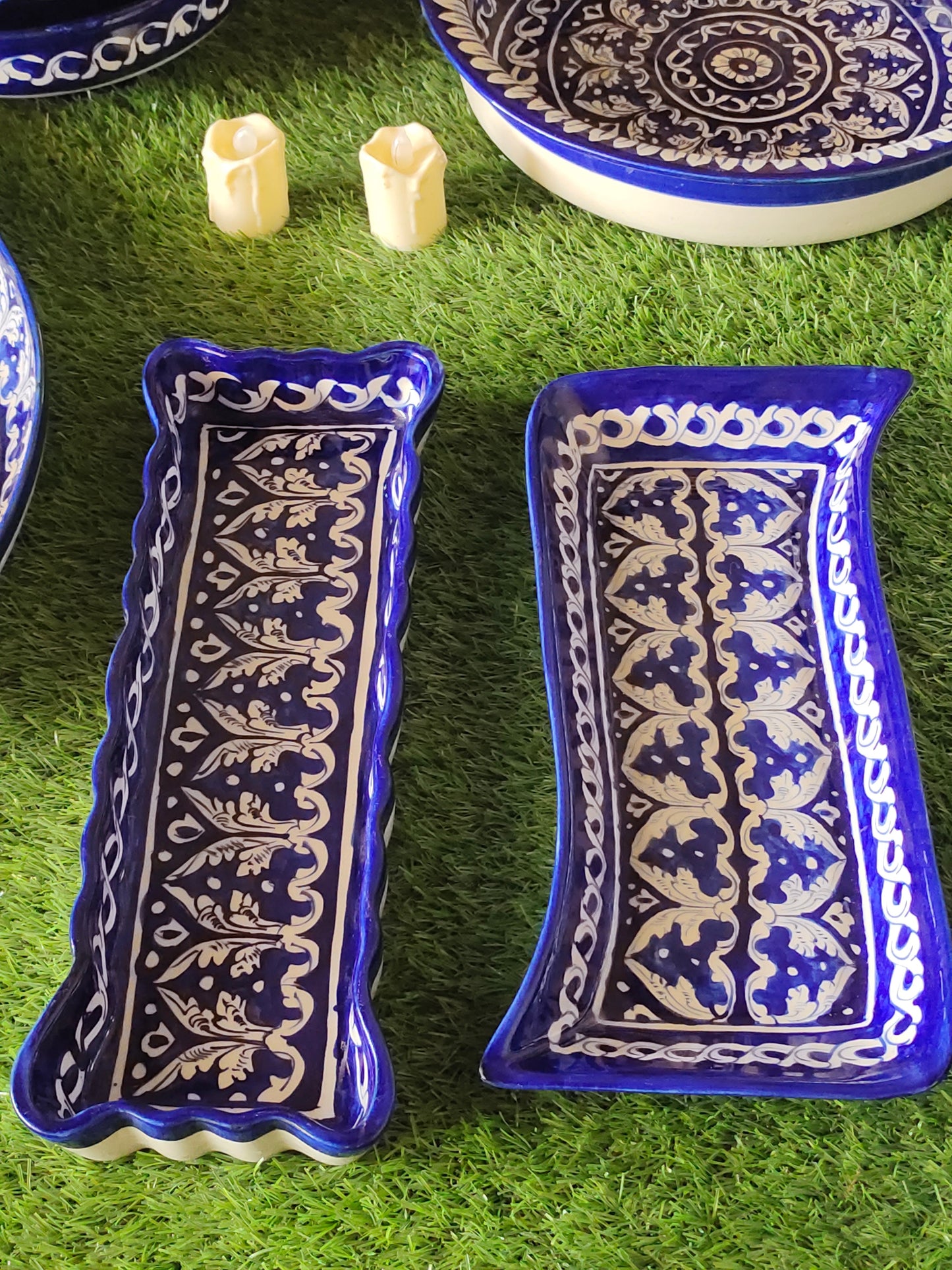 Ceramic Handmade Dinner Set | 10 Men Set | 40 Pcs | Ghauri Design