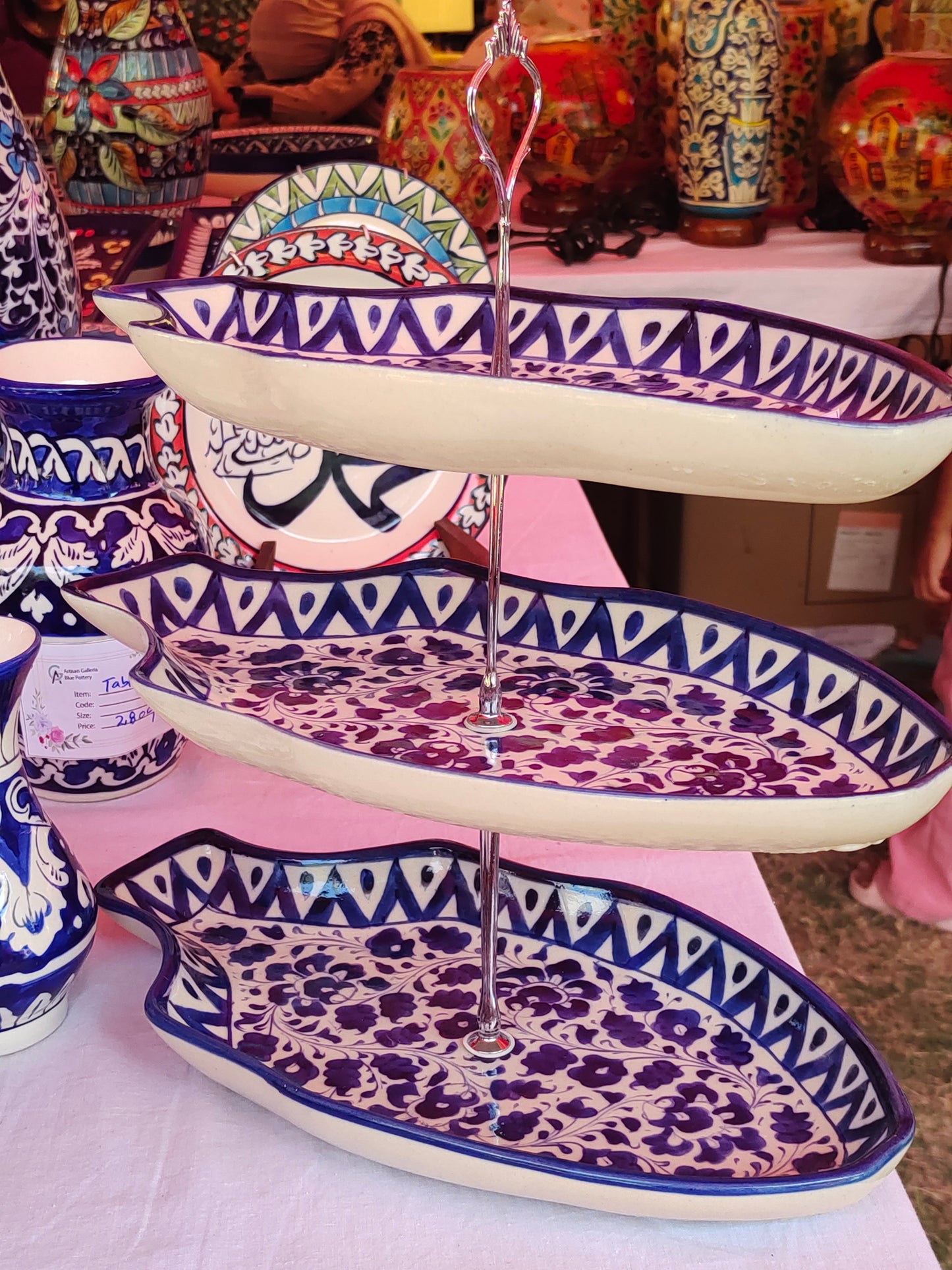 Ceramic Handmade 3 Tiers Cake Set