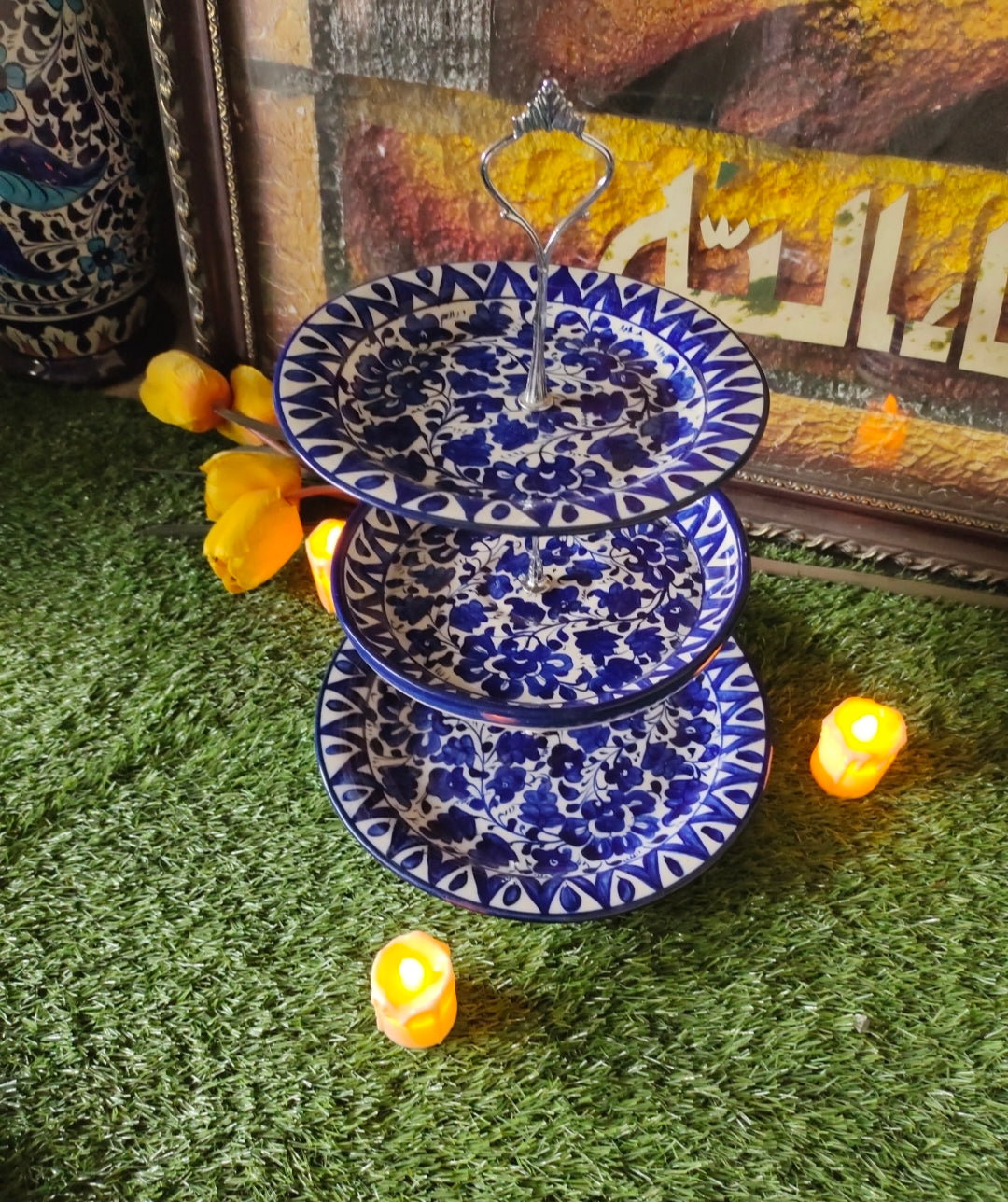 Ceramic Handmade 3 Tiers Cake Set