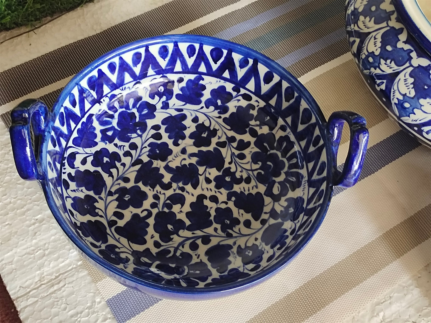 Ceramic Handmade Handle Karahi- Serena Design Customized | Serving Dish | Size 9 inch