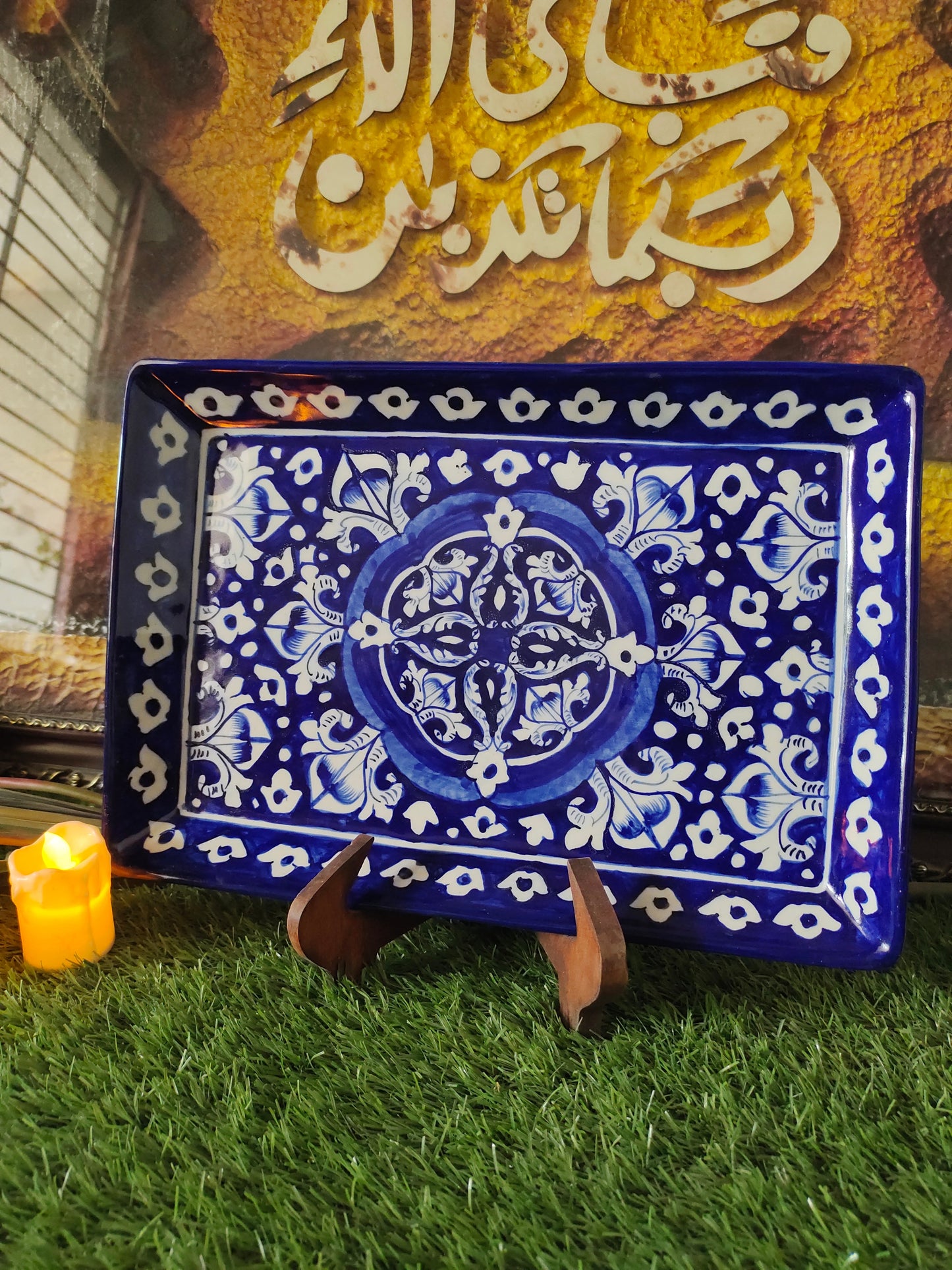 Ceramic Handmade Serving Tray |Size 13*9