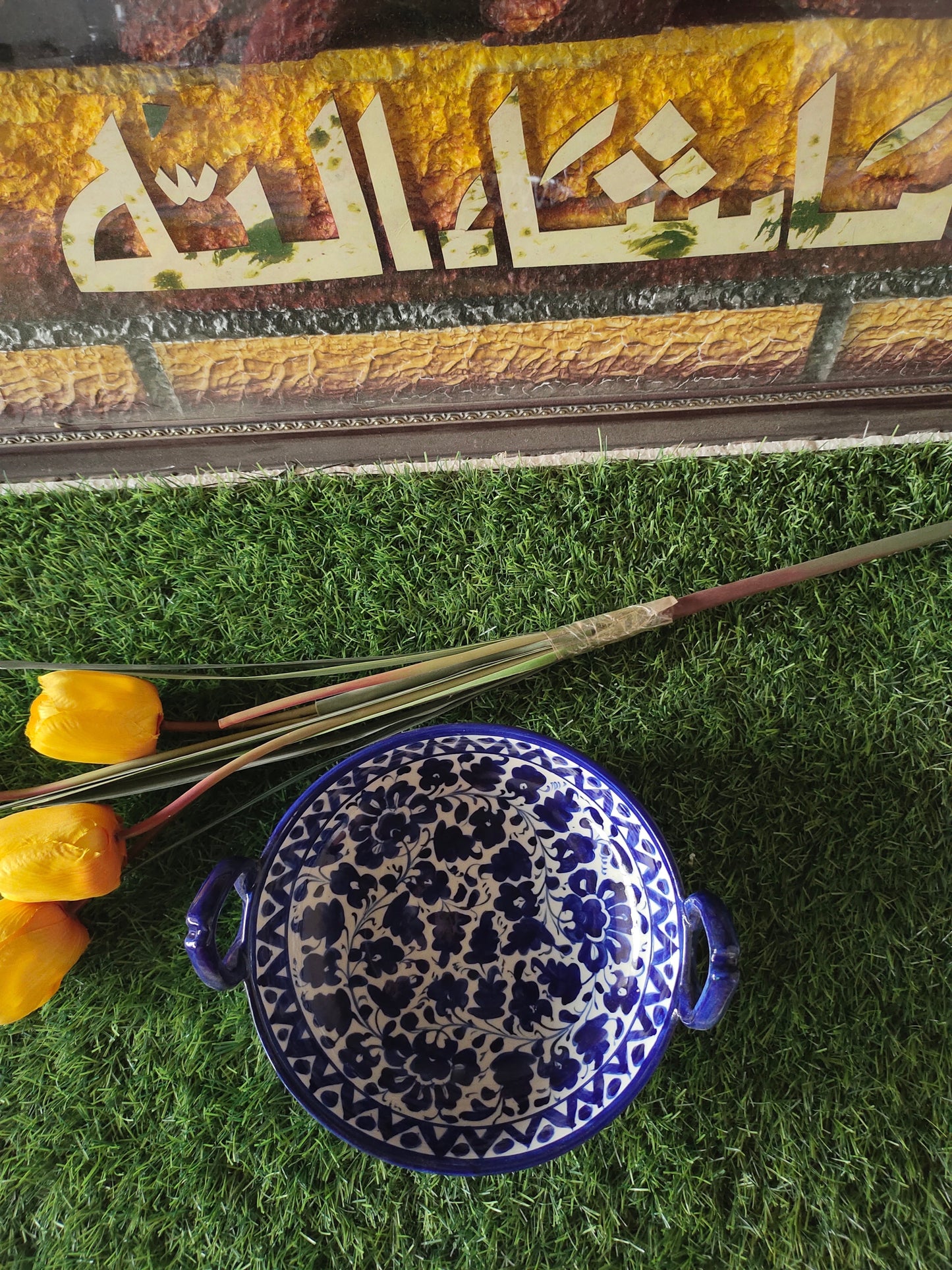 Ceramic Handmade Handle Karahi- Serena Design Customized | Serving Dish | Size 9 inch