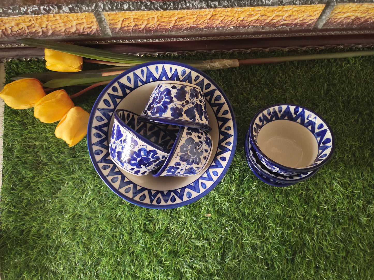 Ceramic Handmade Bowls Set - 7 pcs | Serena Design