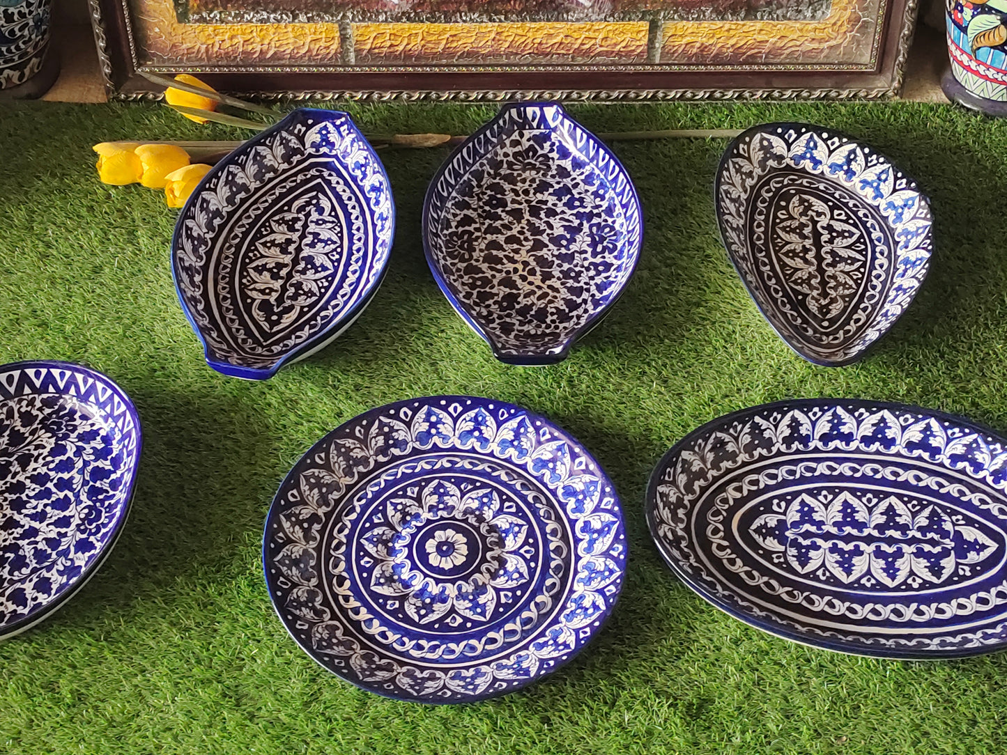 Ceramic Handmade Rice Dish Platter | All shapes & Designs available💯