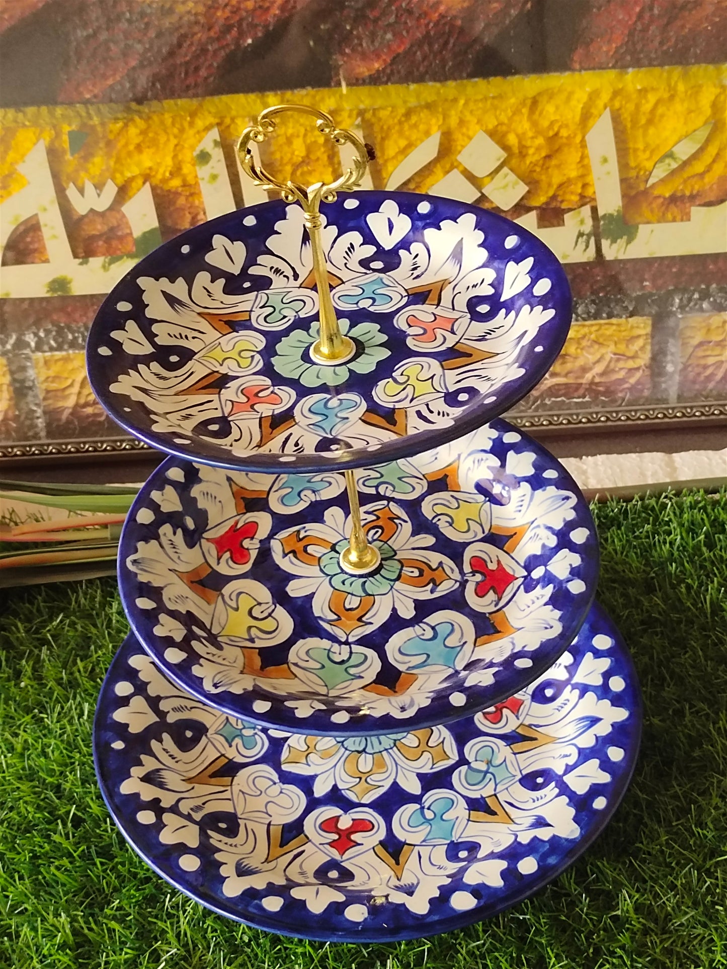 Ceramic Handmade Cake Set | 3Tiers | Pastry Stand