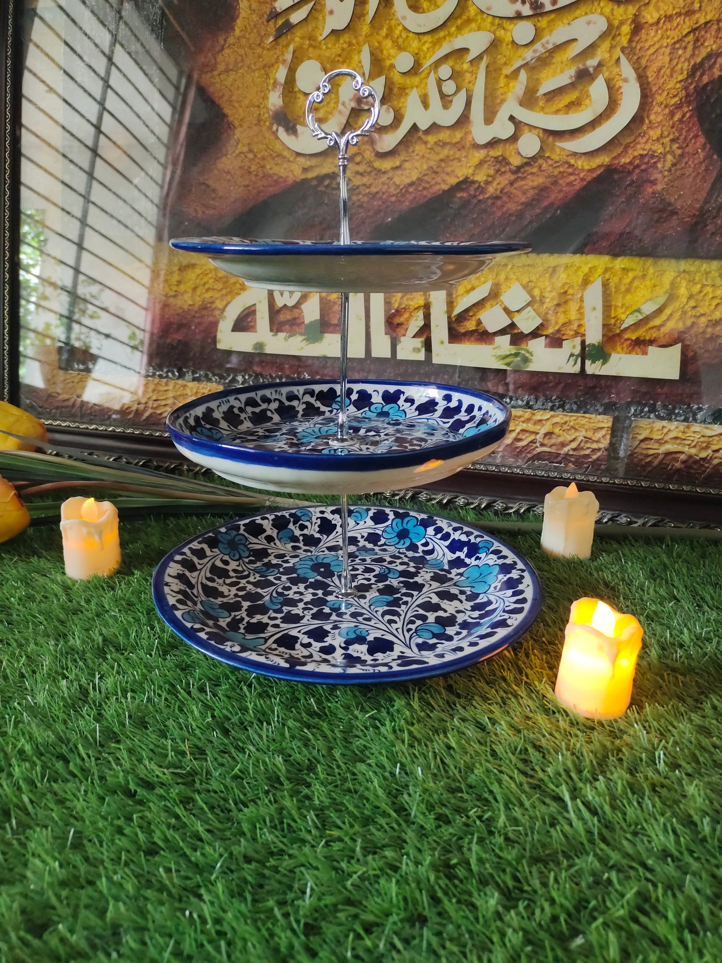 Ceramic Handmade Customized 3 Tires Cake Set | Multani Design