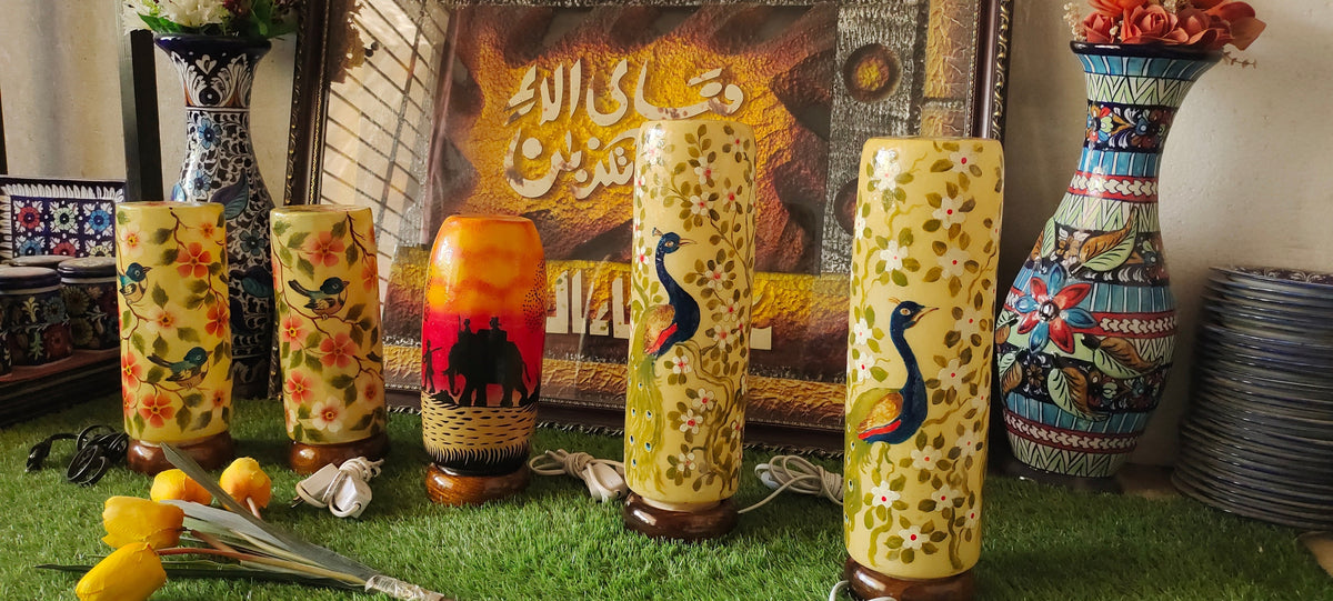 Handmade Camel Skin Lamps | Quantity 05