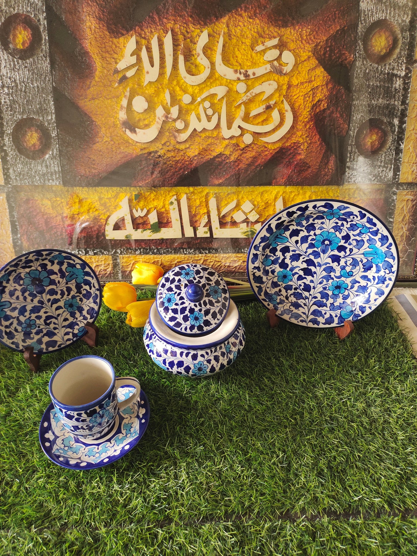 Ceramic Handmade Breakfast set | Nashta Set for Single Person Serving