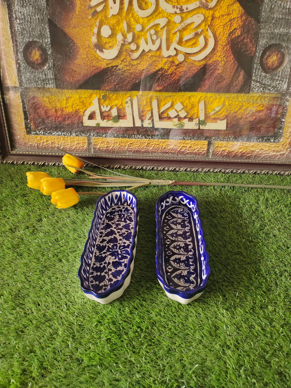 Ceramic Handmade Kabab Dish | Size 12 inch