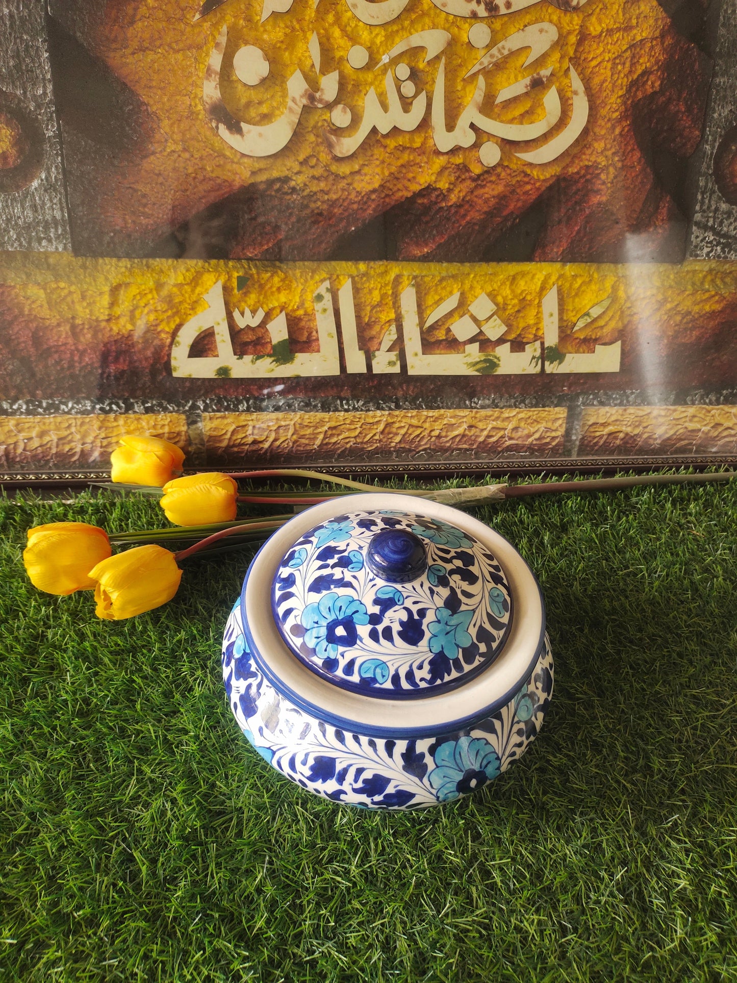 Ceramic Handmade Blue Pottery Handmade Ceramic Handi | Multani Design