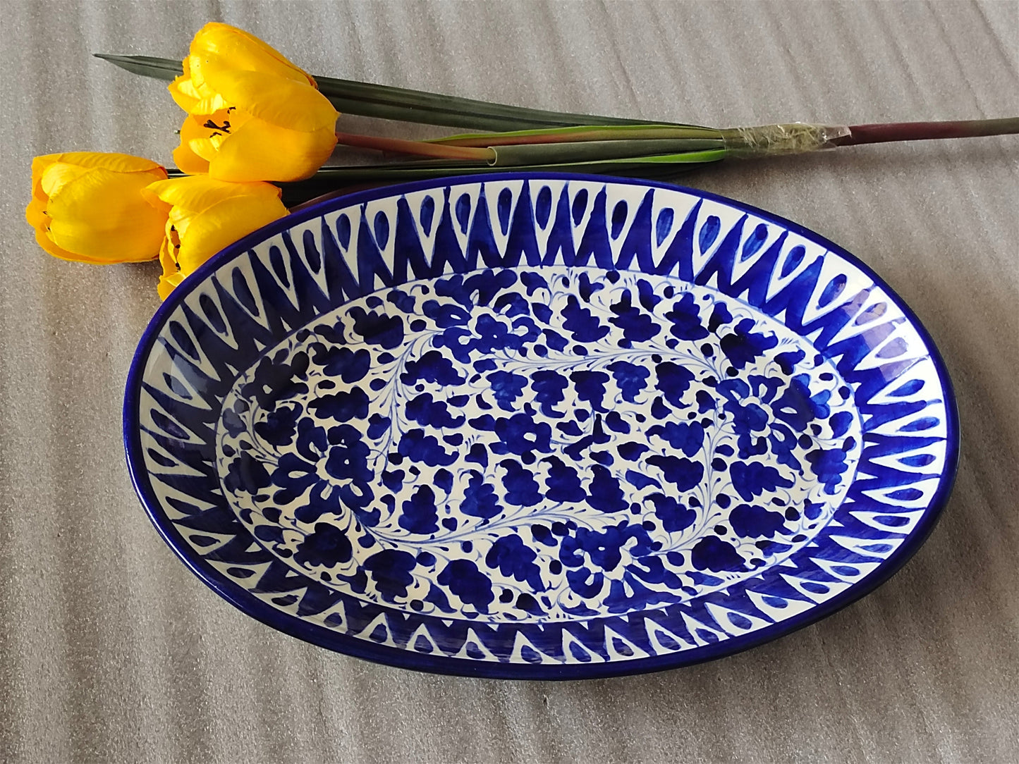 Ceramic Handmade Rice dish platter | Serena Design